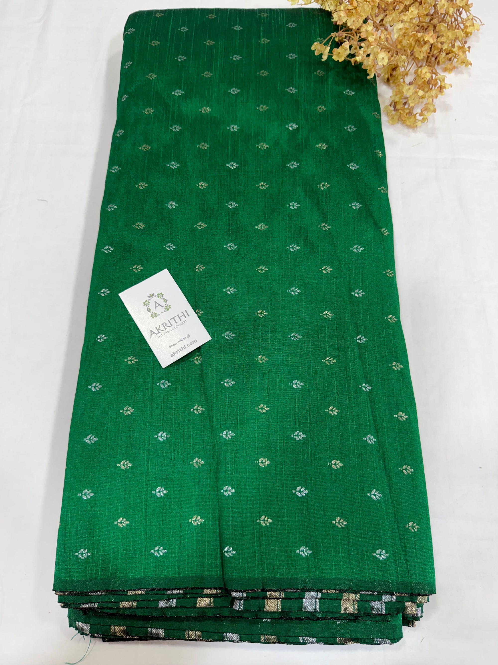 Semi Banarasi raw silk fabric