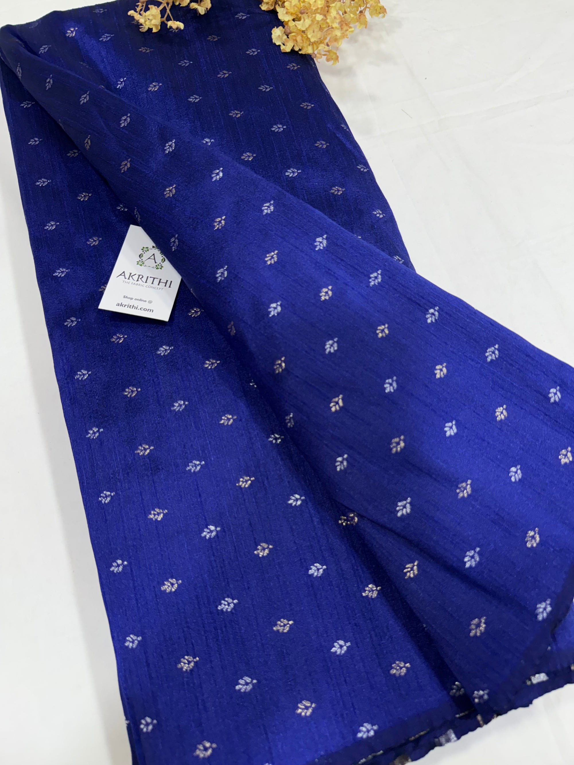 Semi Banarasi raw silk fabric