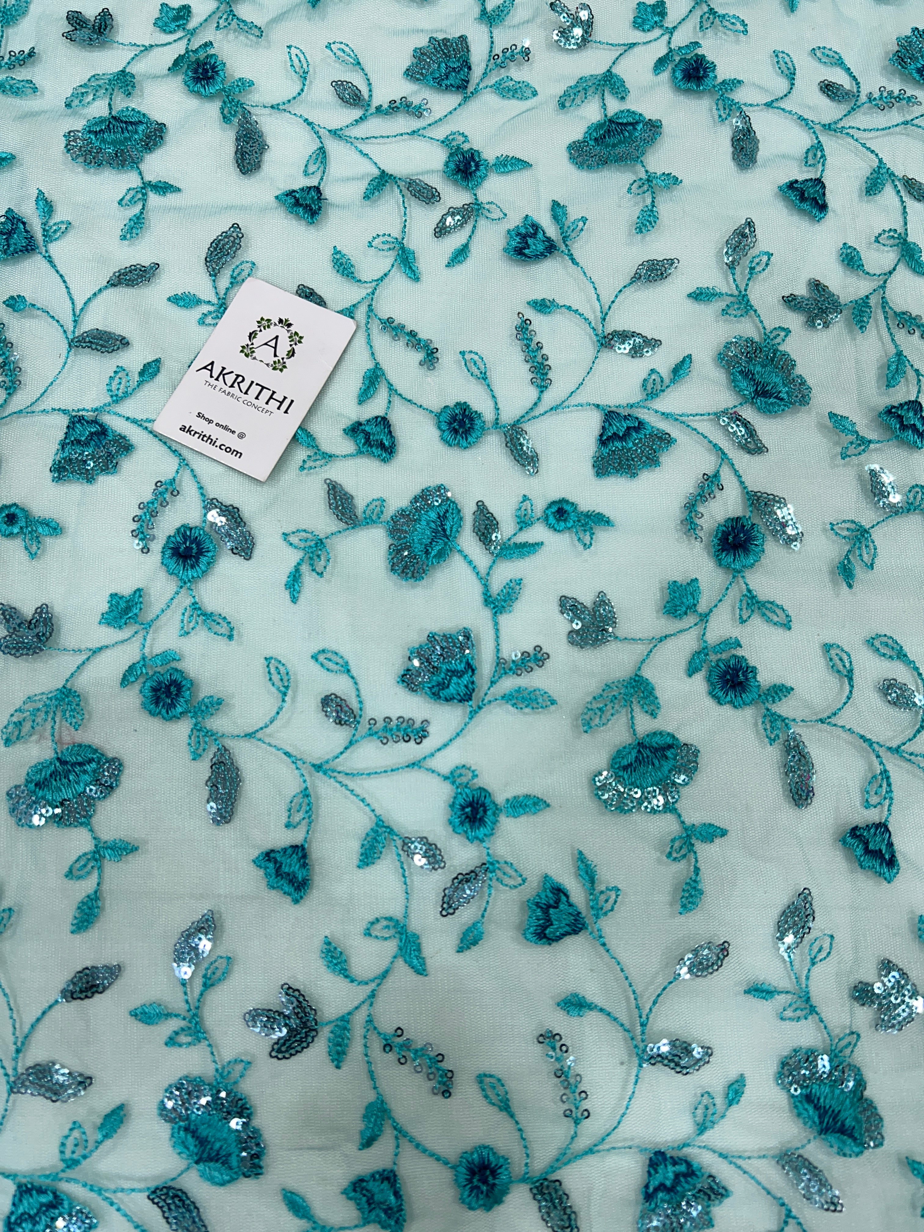 Buy embroidery fabric Embroidered designer fabrics online – Akrithi
