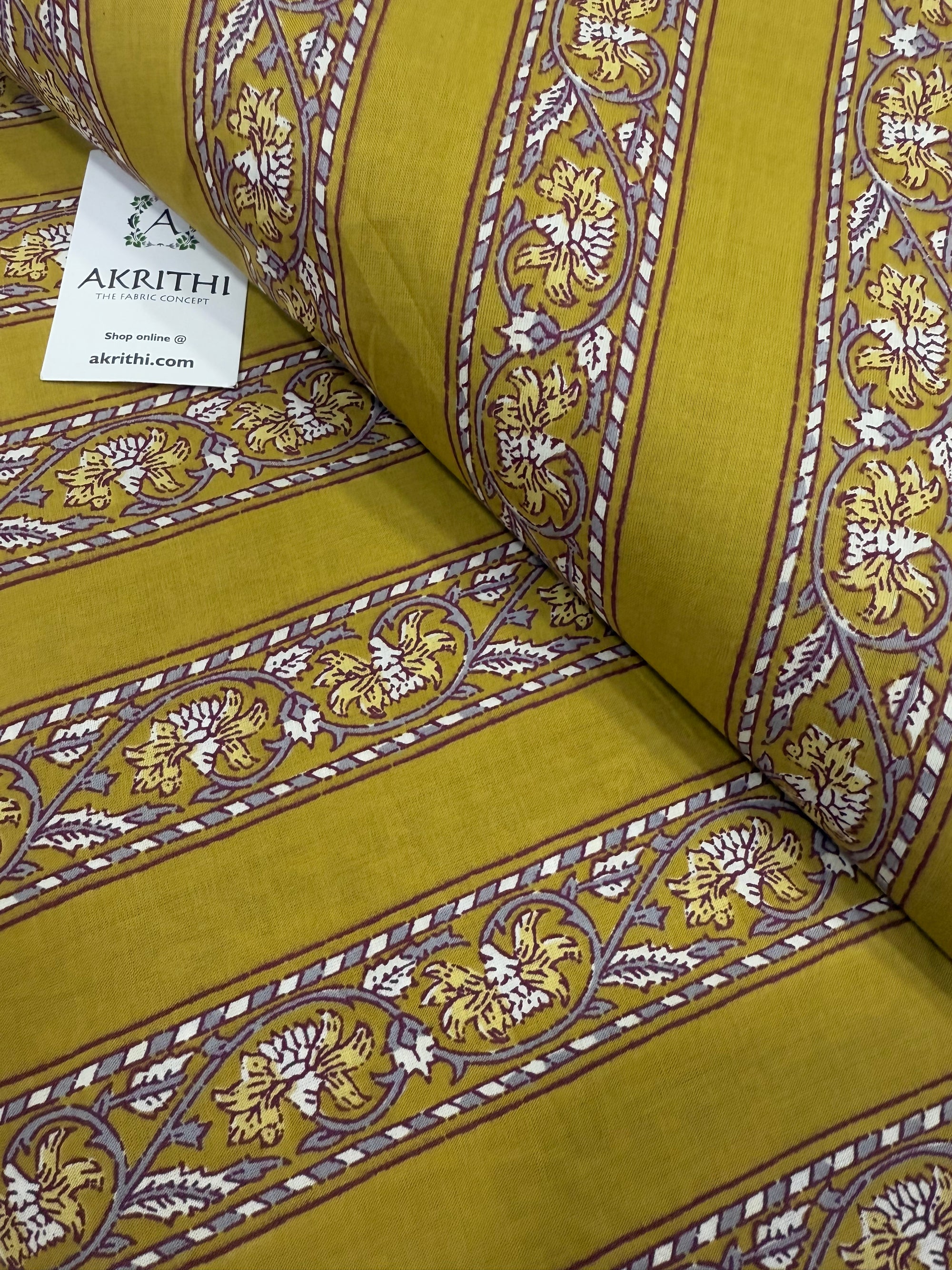 Printed pure cotton fabric