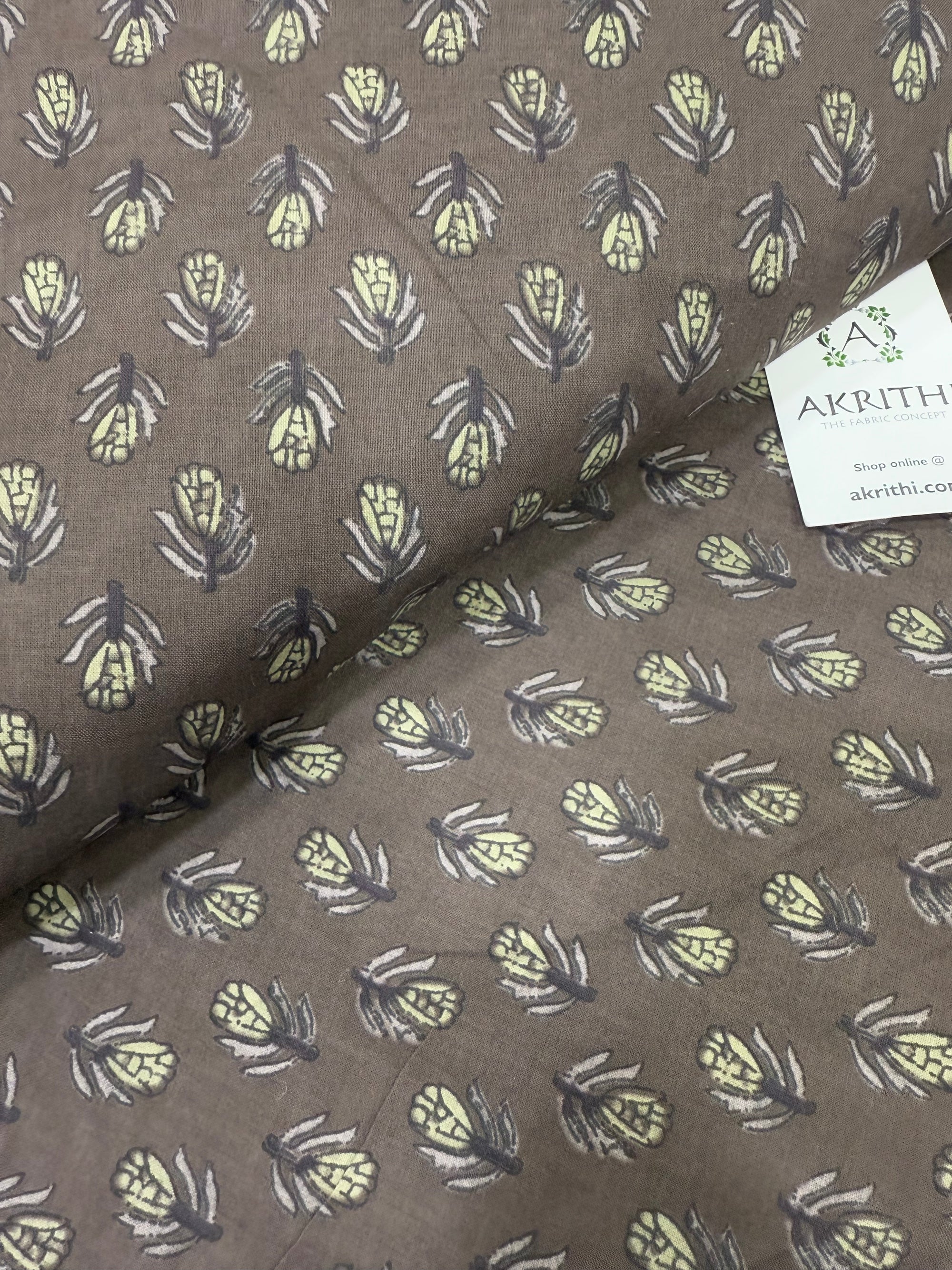 Printed pure cotton fabric
