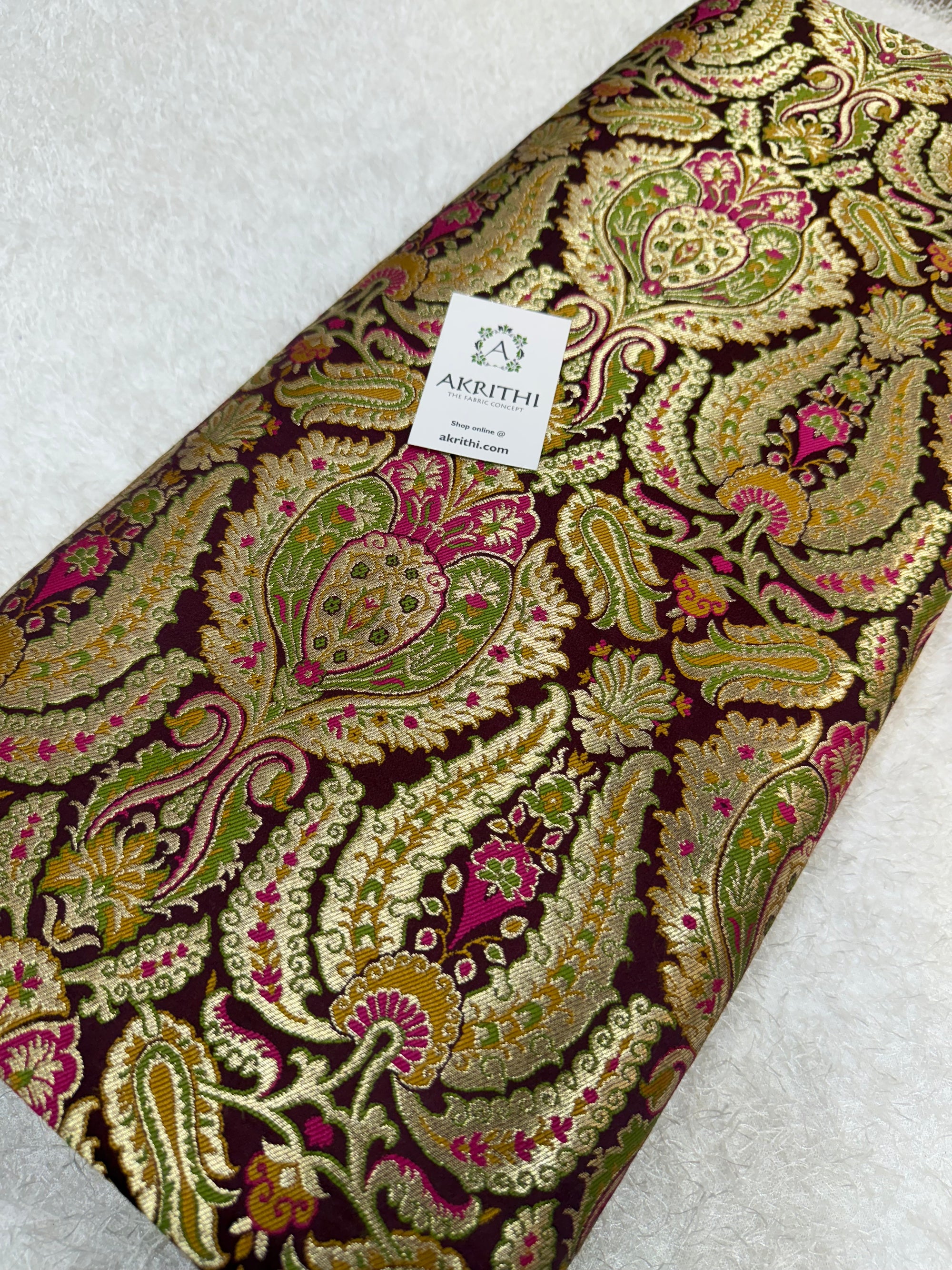 Pure Banarasi Kim khwab fabric