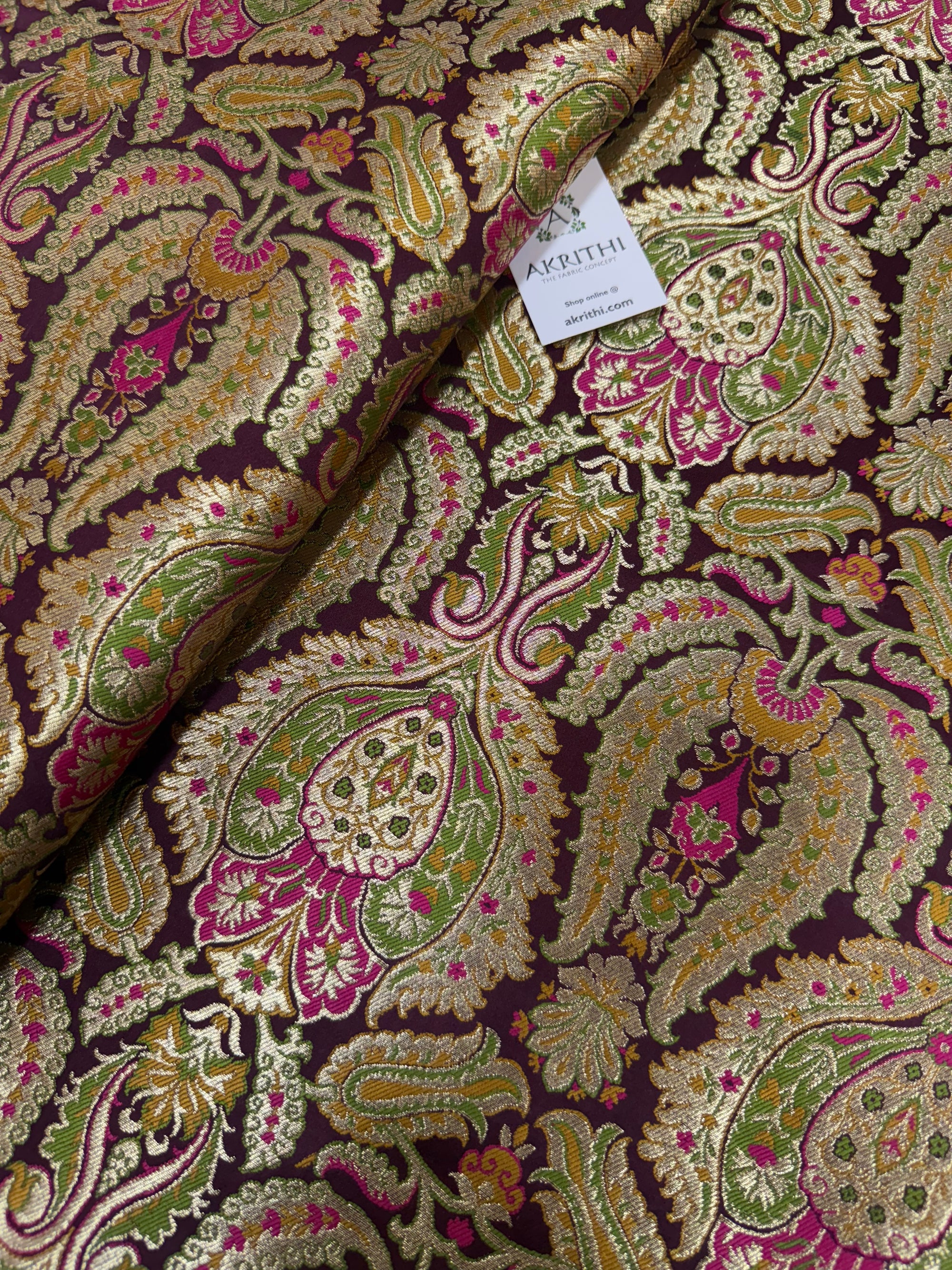 Pure Banarasi Kim khwab fabric