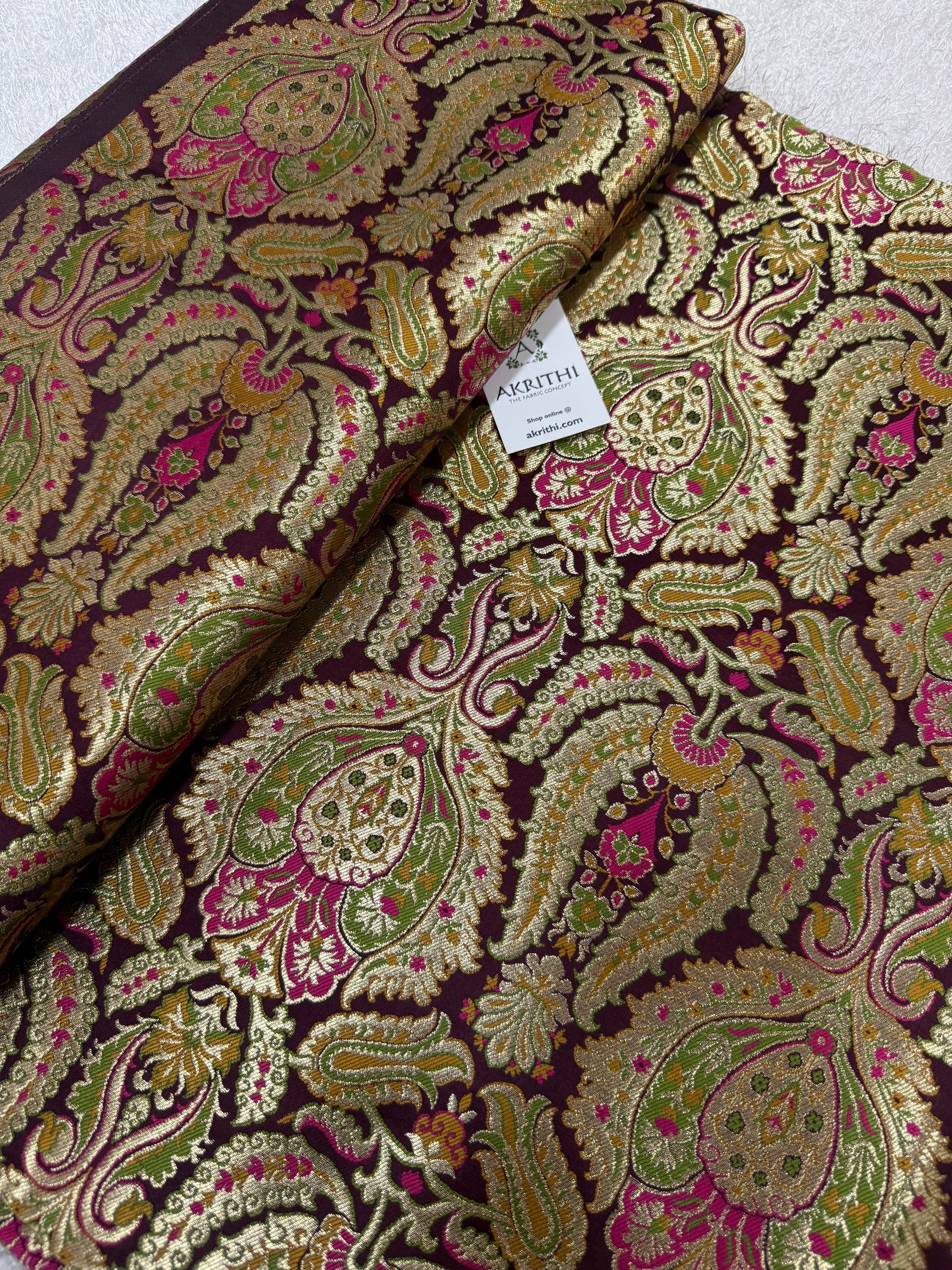 Pure Banarasi Kim khwab fabric