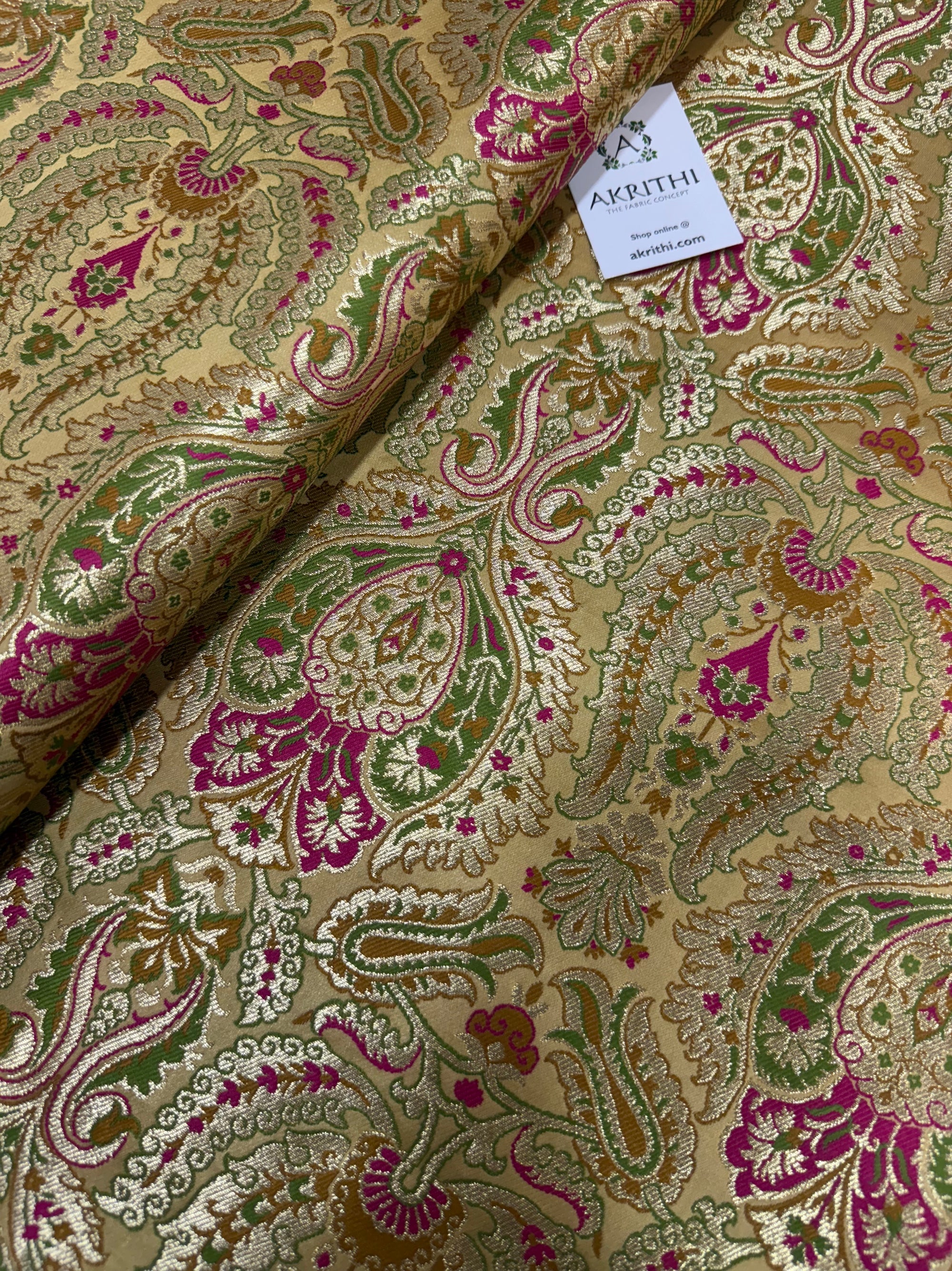 Pure Banarasi Kim khwab fabric