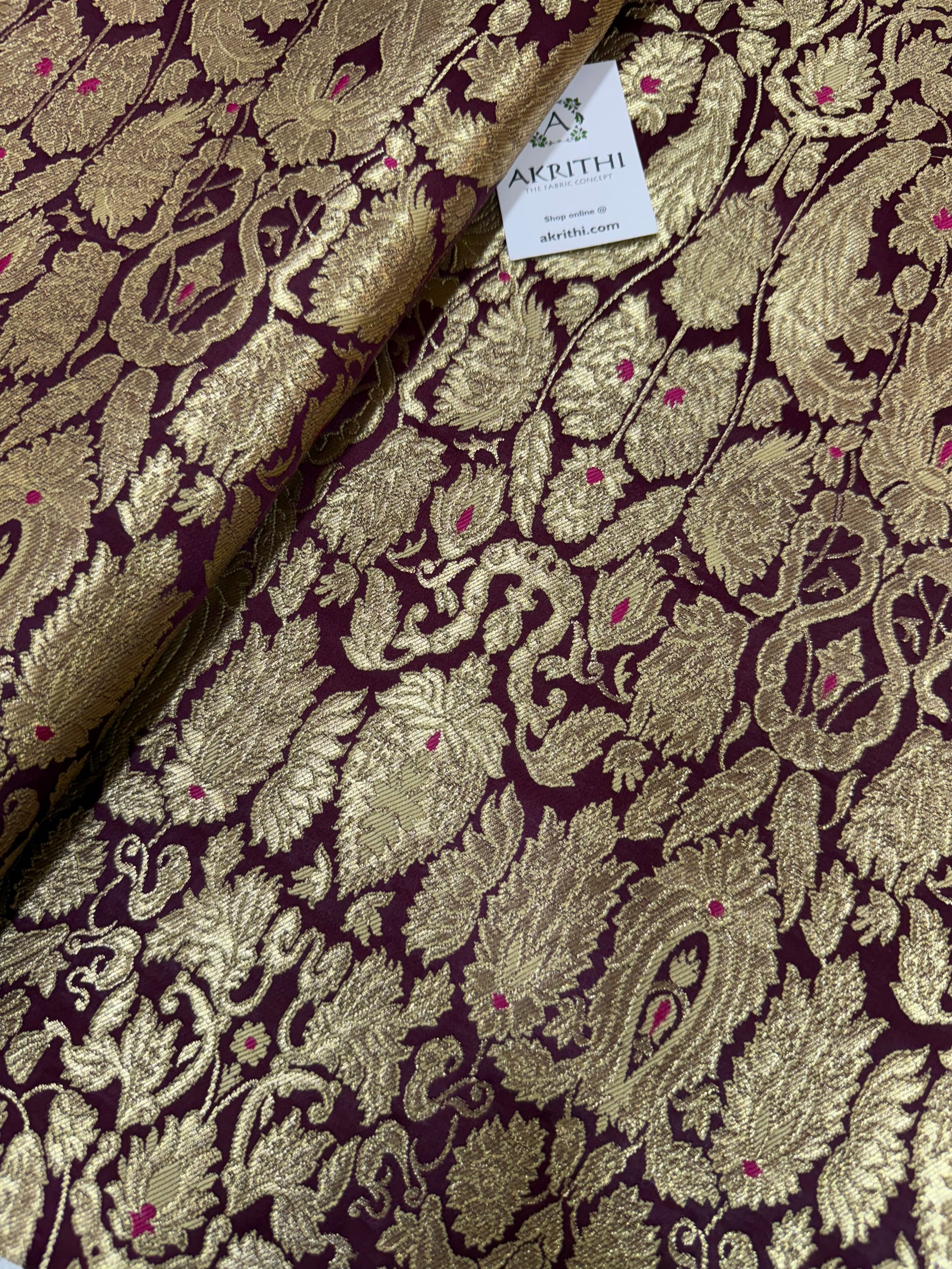 Pure Banarasi Kim khwab fabric