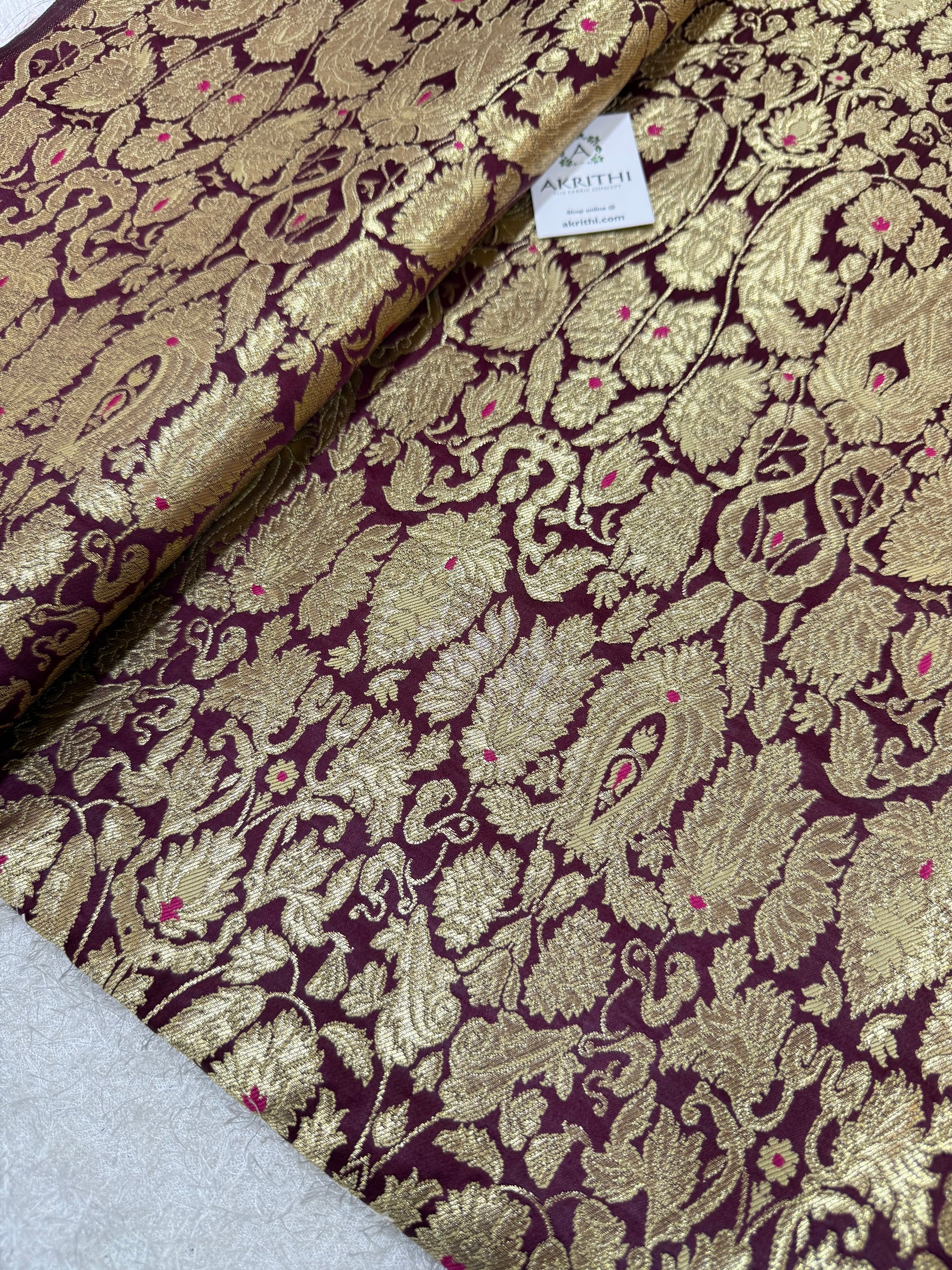 Pure Banarasi Kim khwab fabric