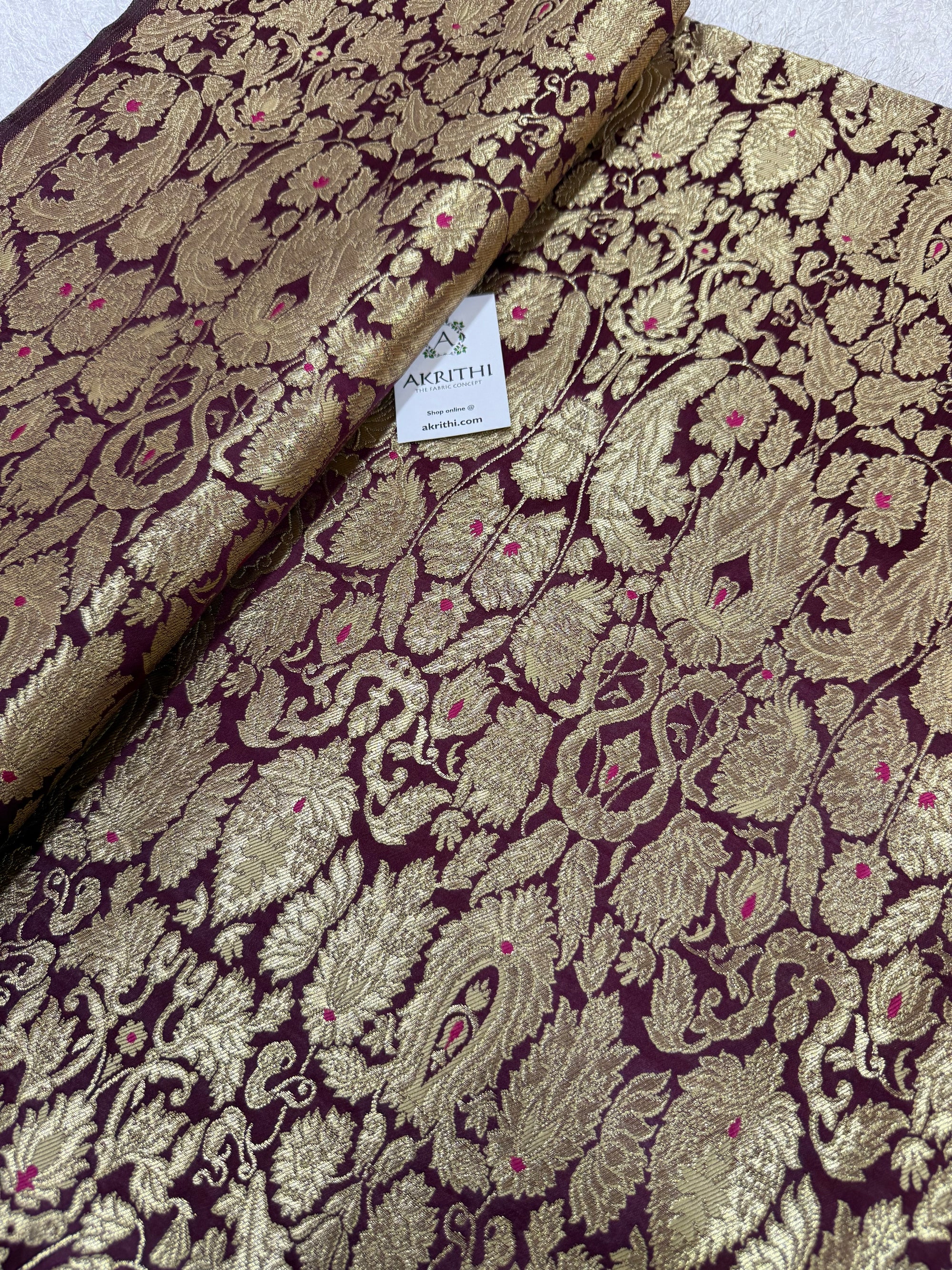 Pure Banarasi Kim khwab fabric