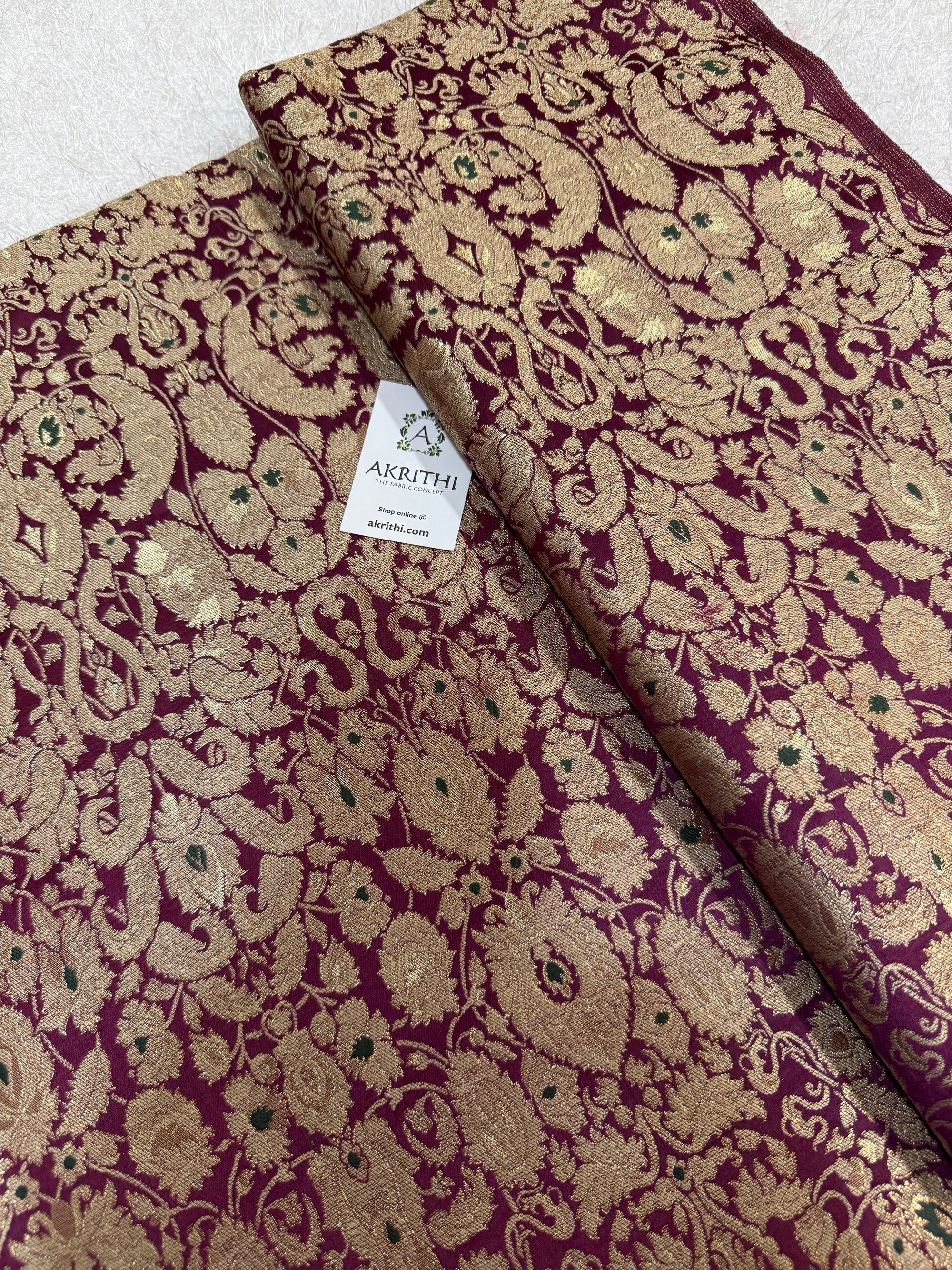 Pure Banarasi Kim khwab fabric