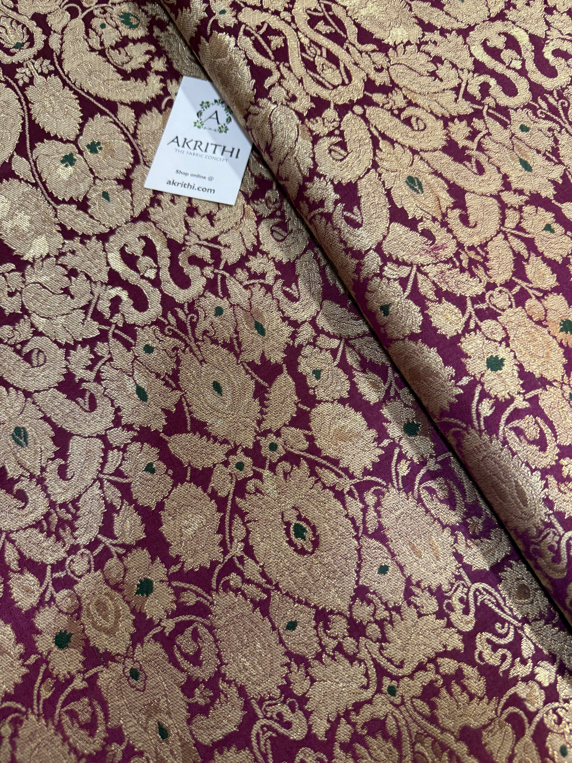 Pure Banarasi Kim khwab fabric