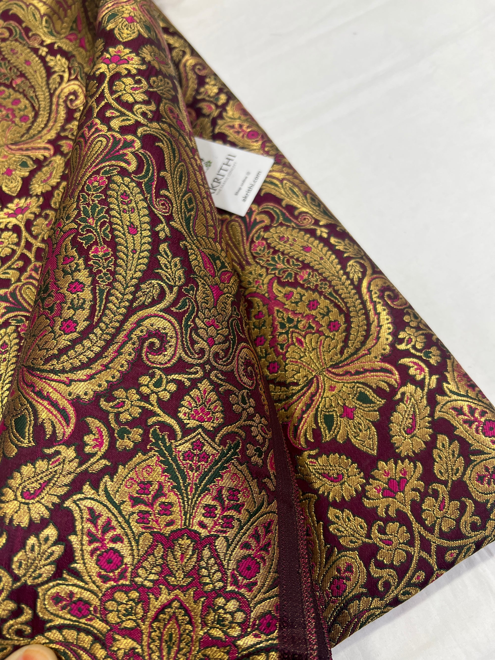 Pure Banarasi brocade fabric