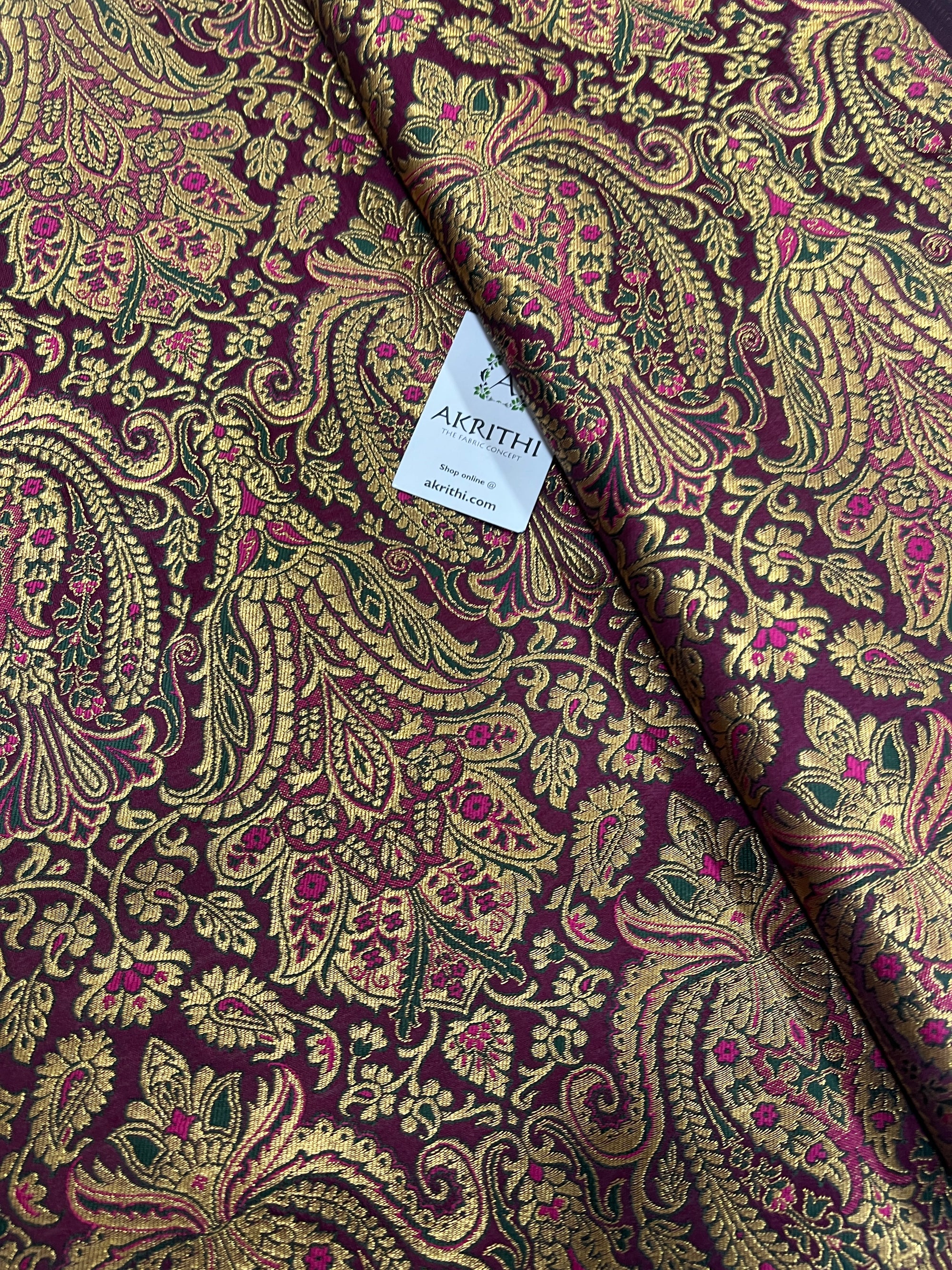 Pure Banarasi brocade fabric