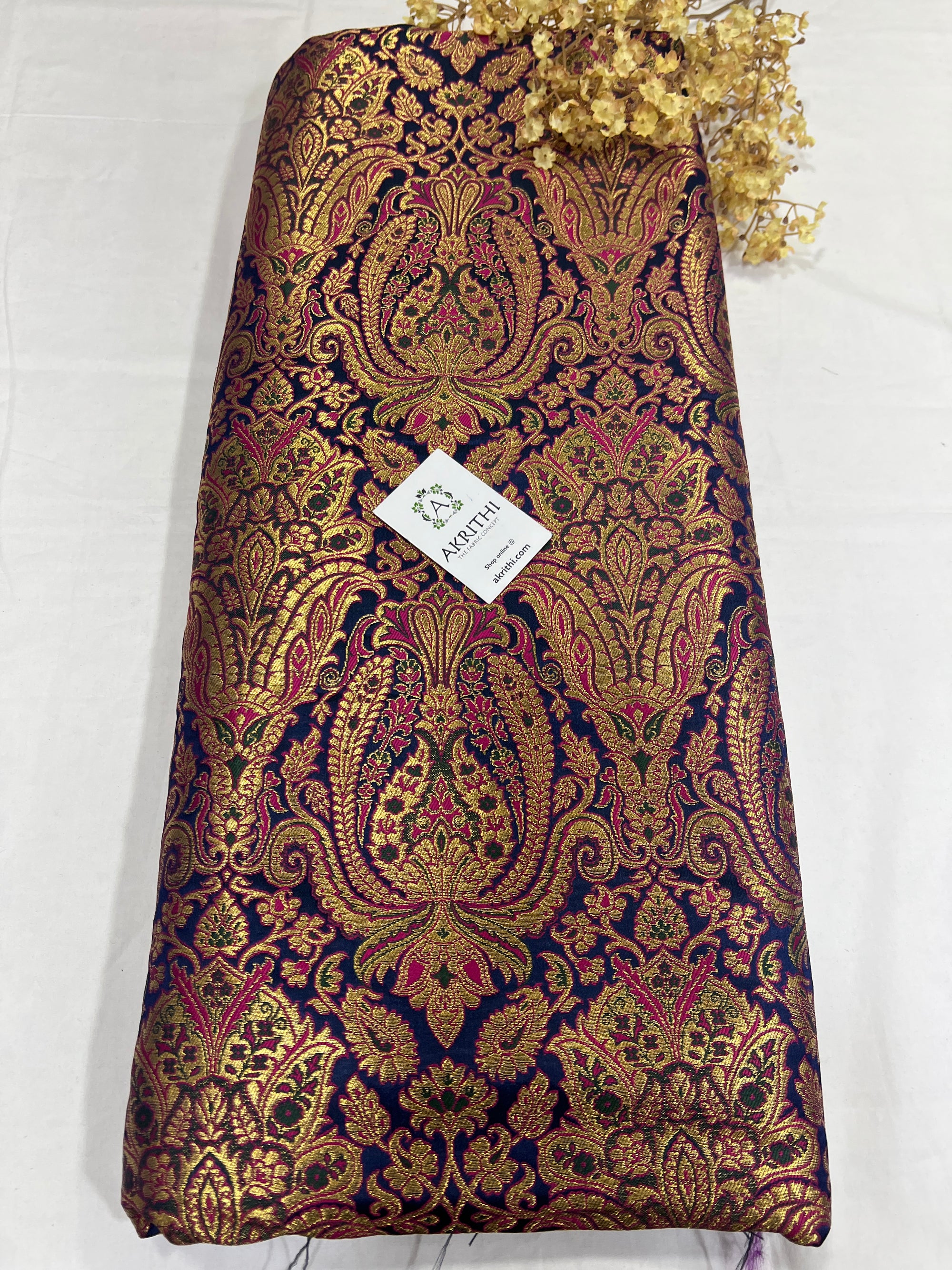 Pure Banarasi brocade fabric