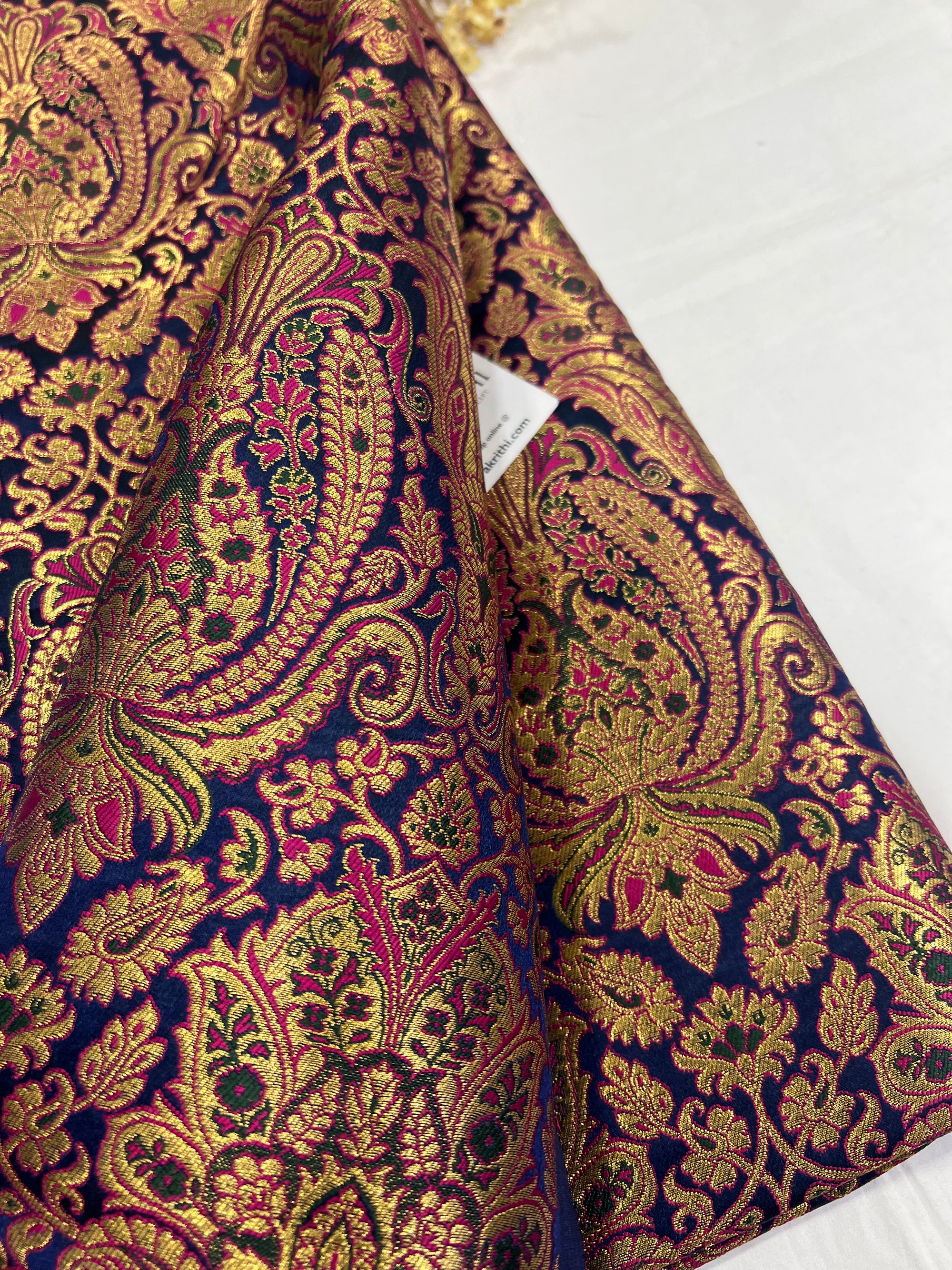 Pure Banarasi brocade fabric