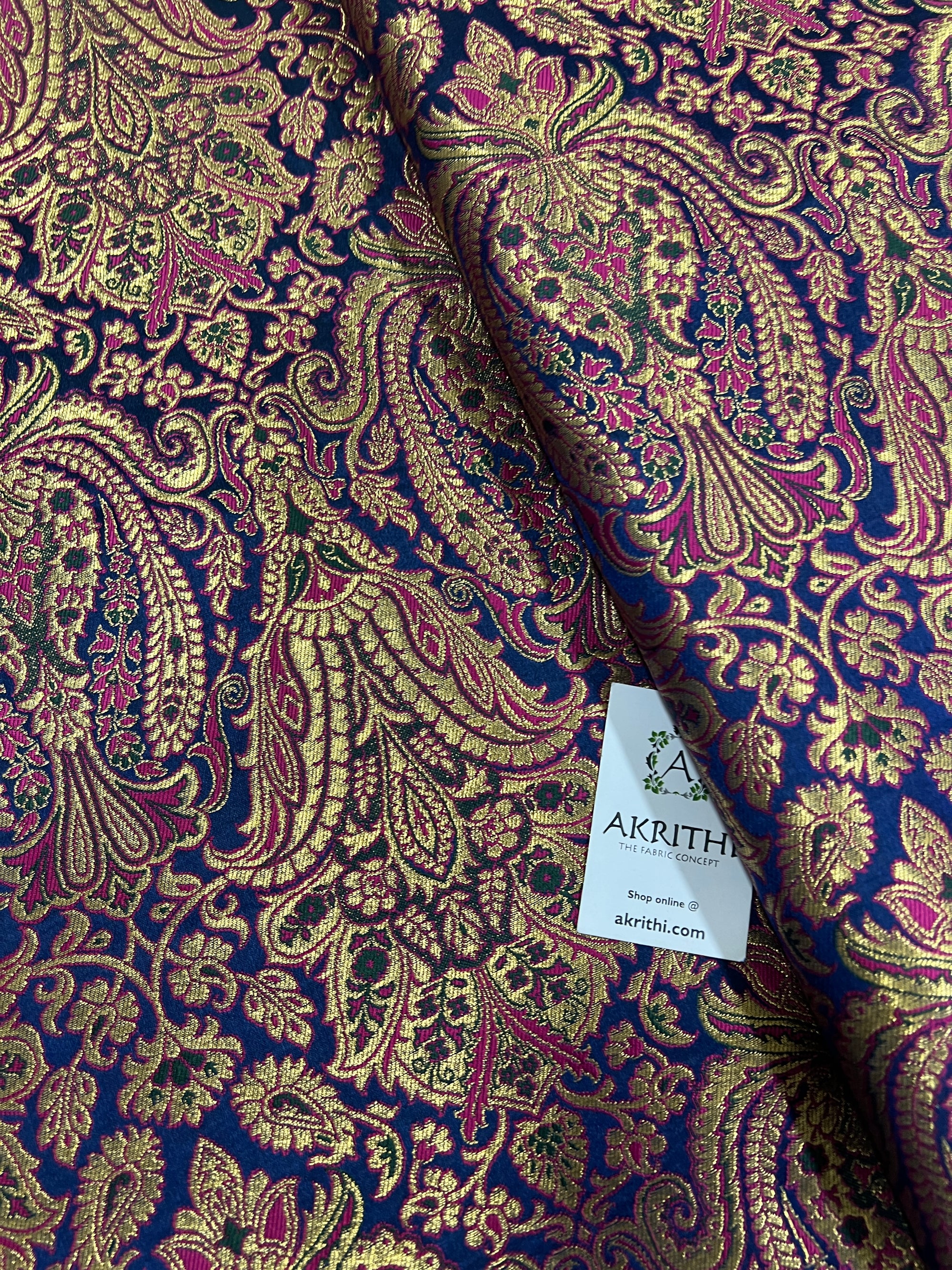 Pure Banarasi brocade fabric
