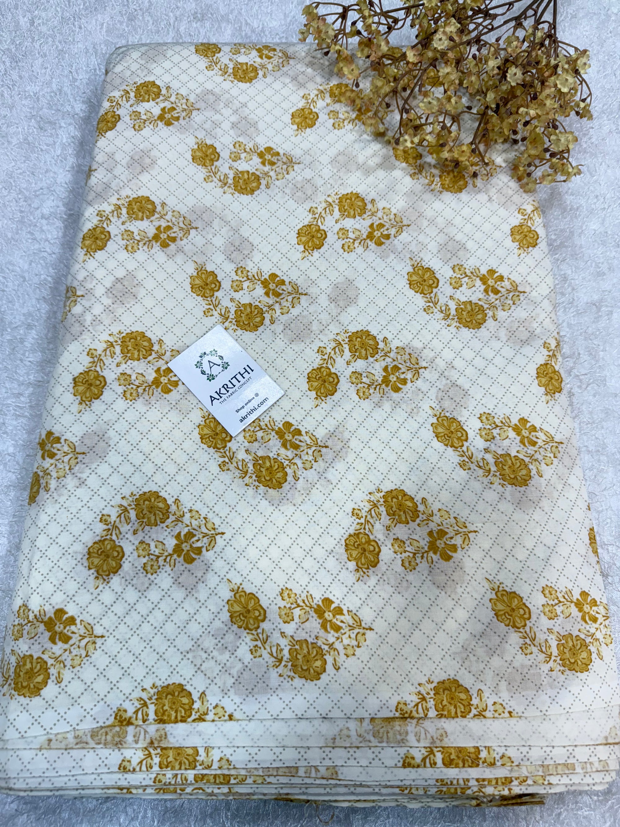 Printed pure cotton fabric