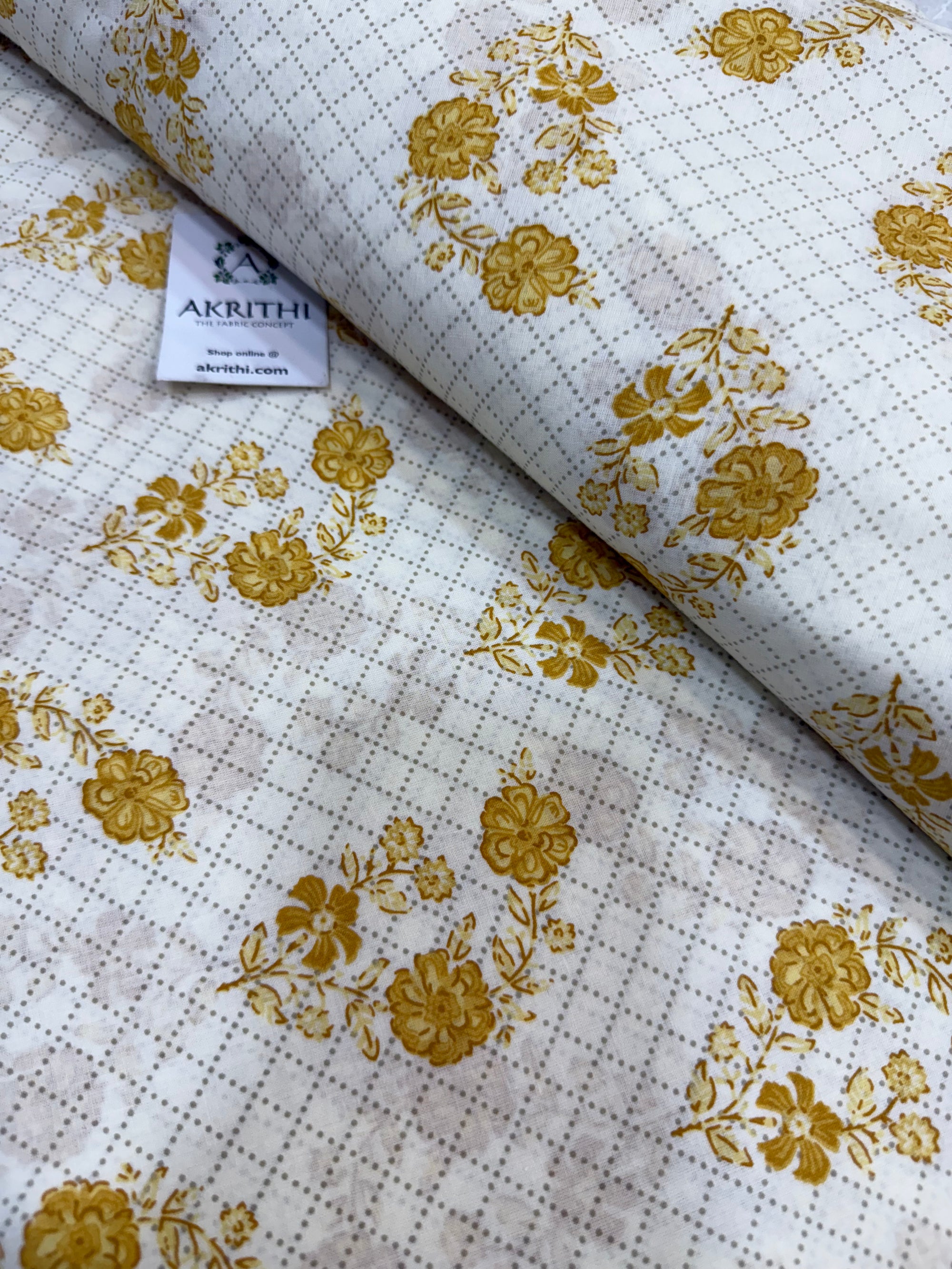 Printed pure cotton fabric