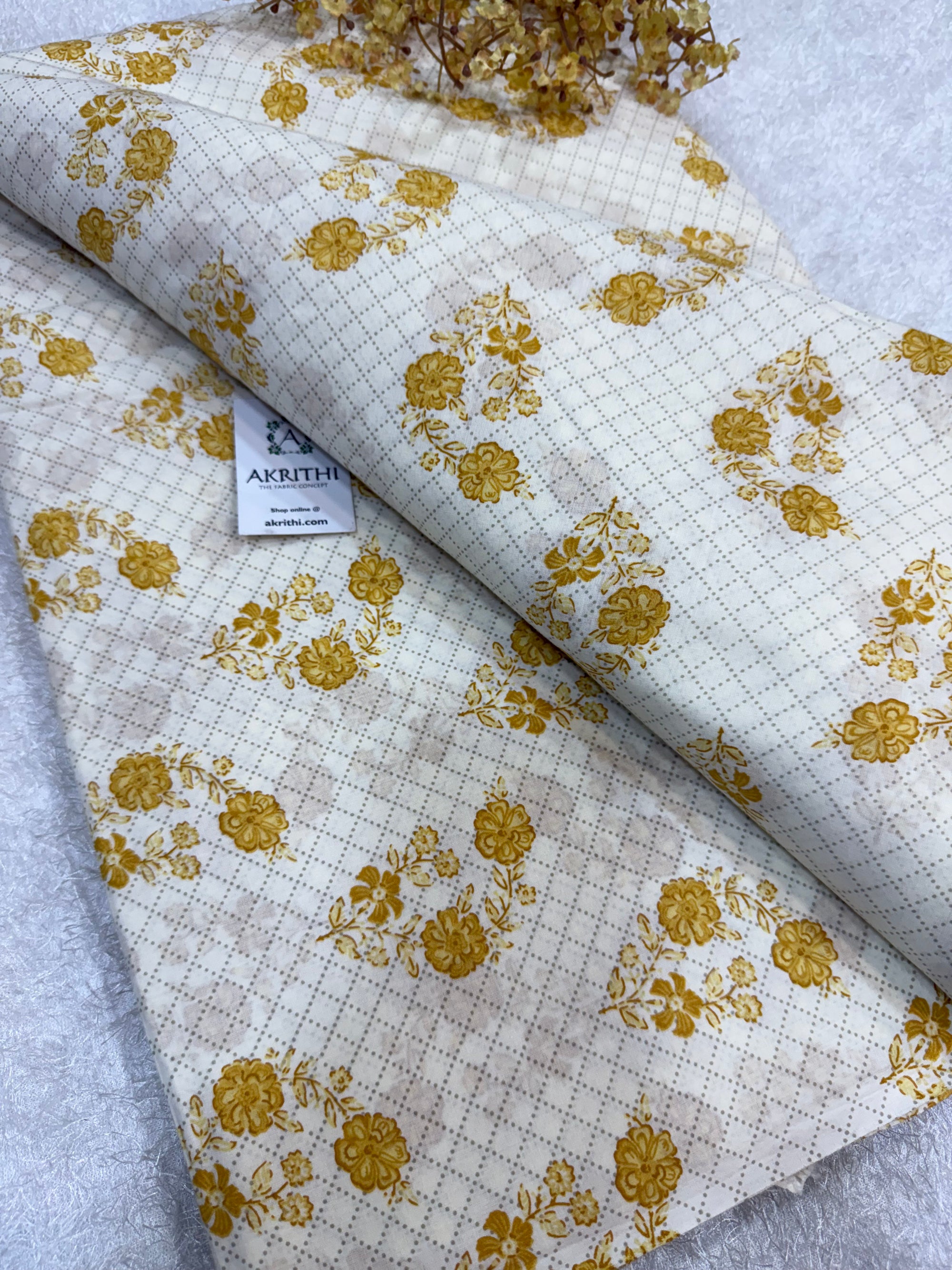 Printed pure cotton fabric