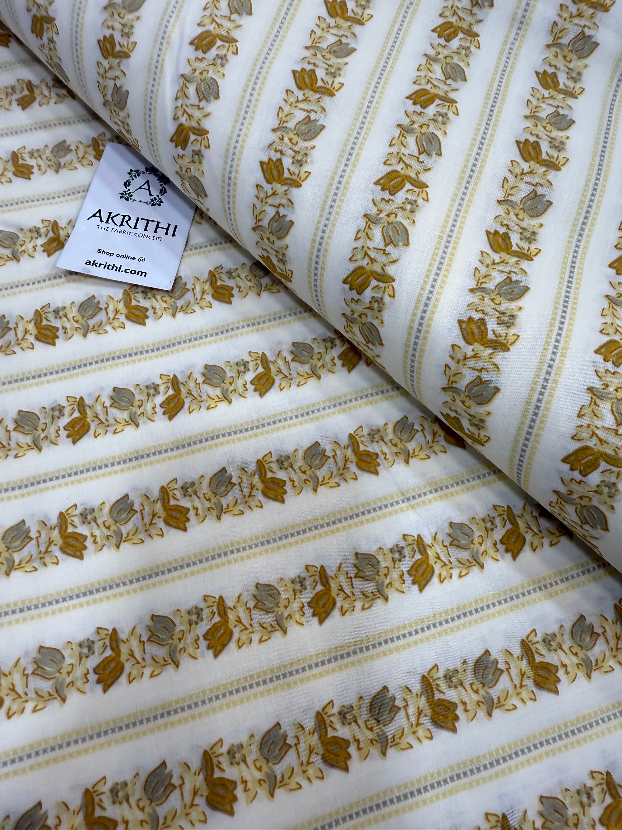 Printed pure cotton fabric