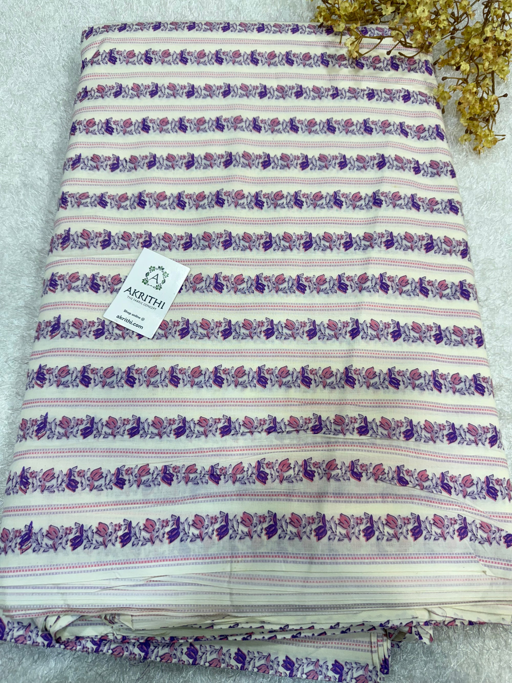 Printed pure cotton fabric