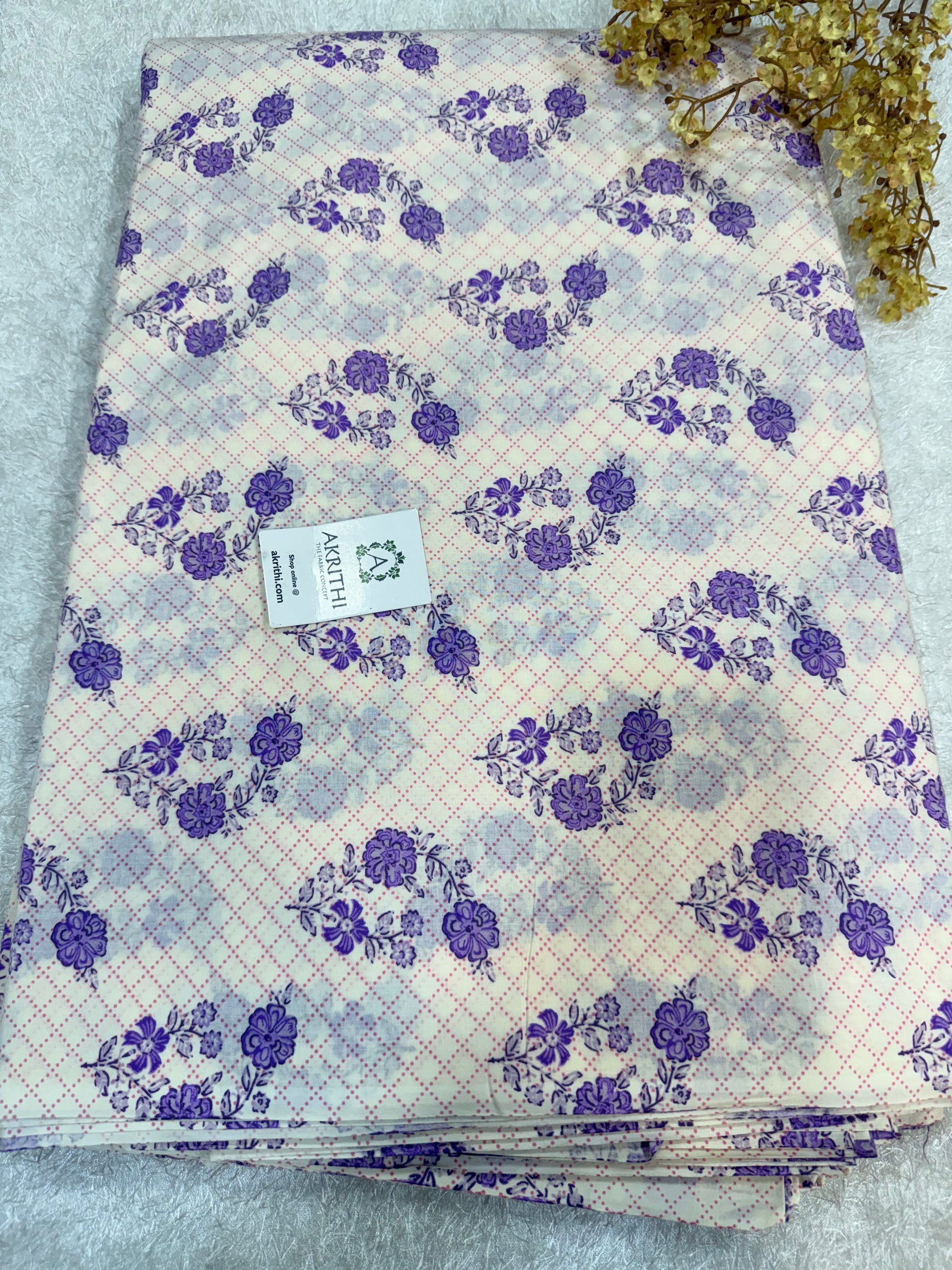 Printed pure cotton fabric