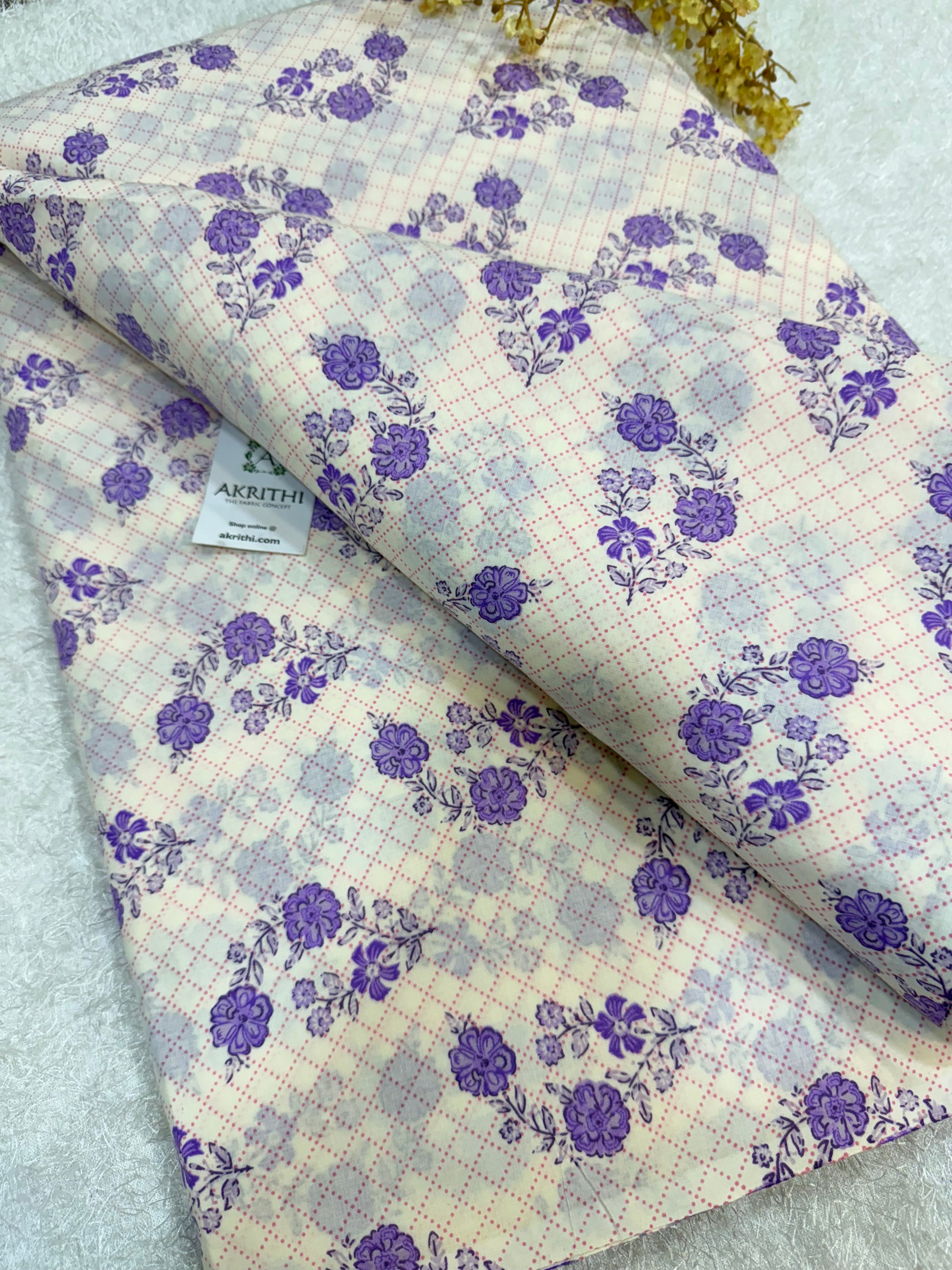 Printed pure cotton fabric