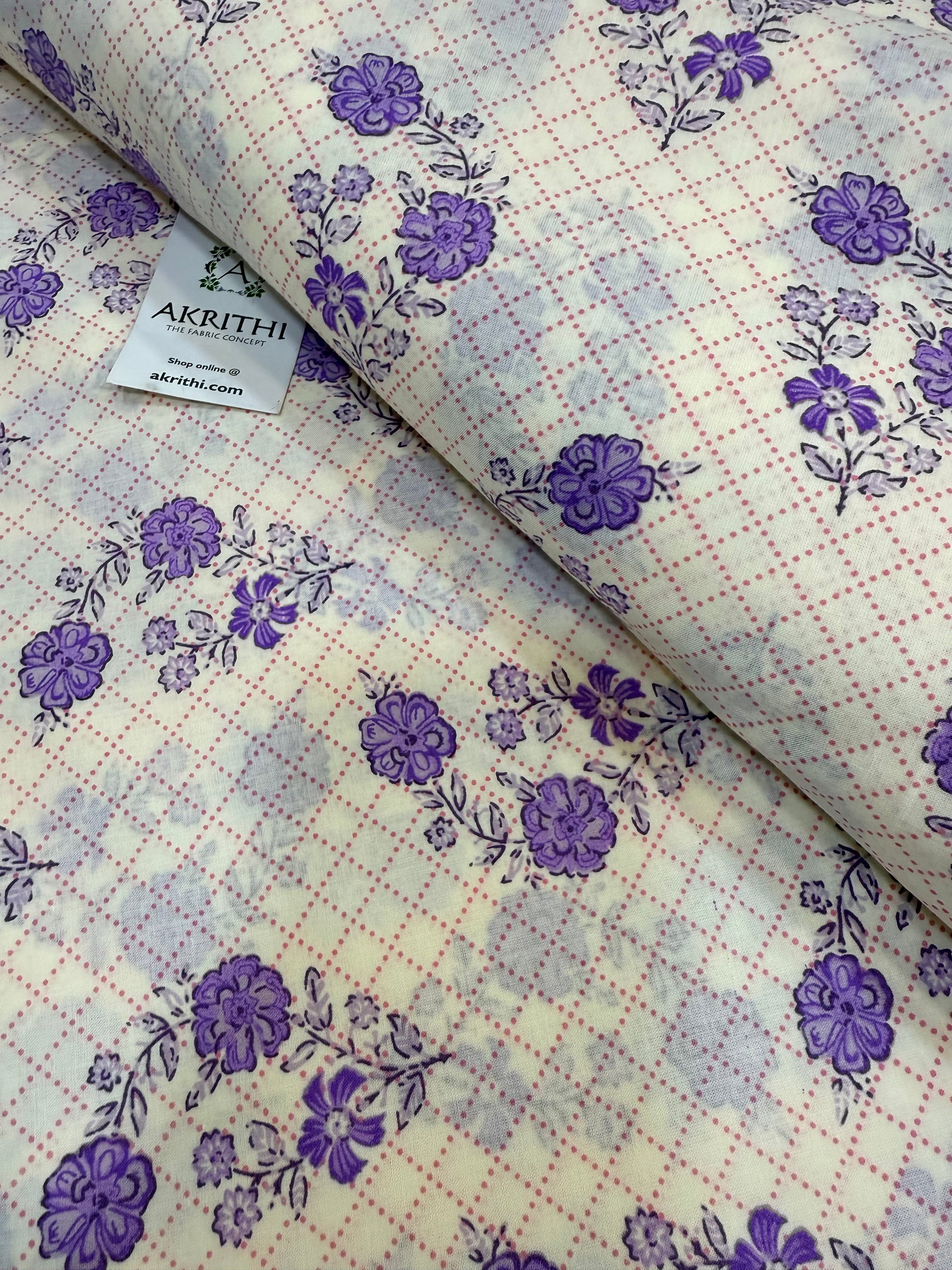 Printed pure cotton fabric