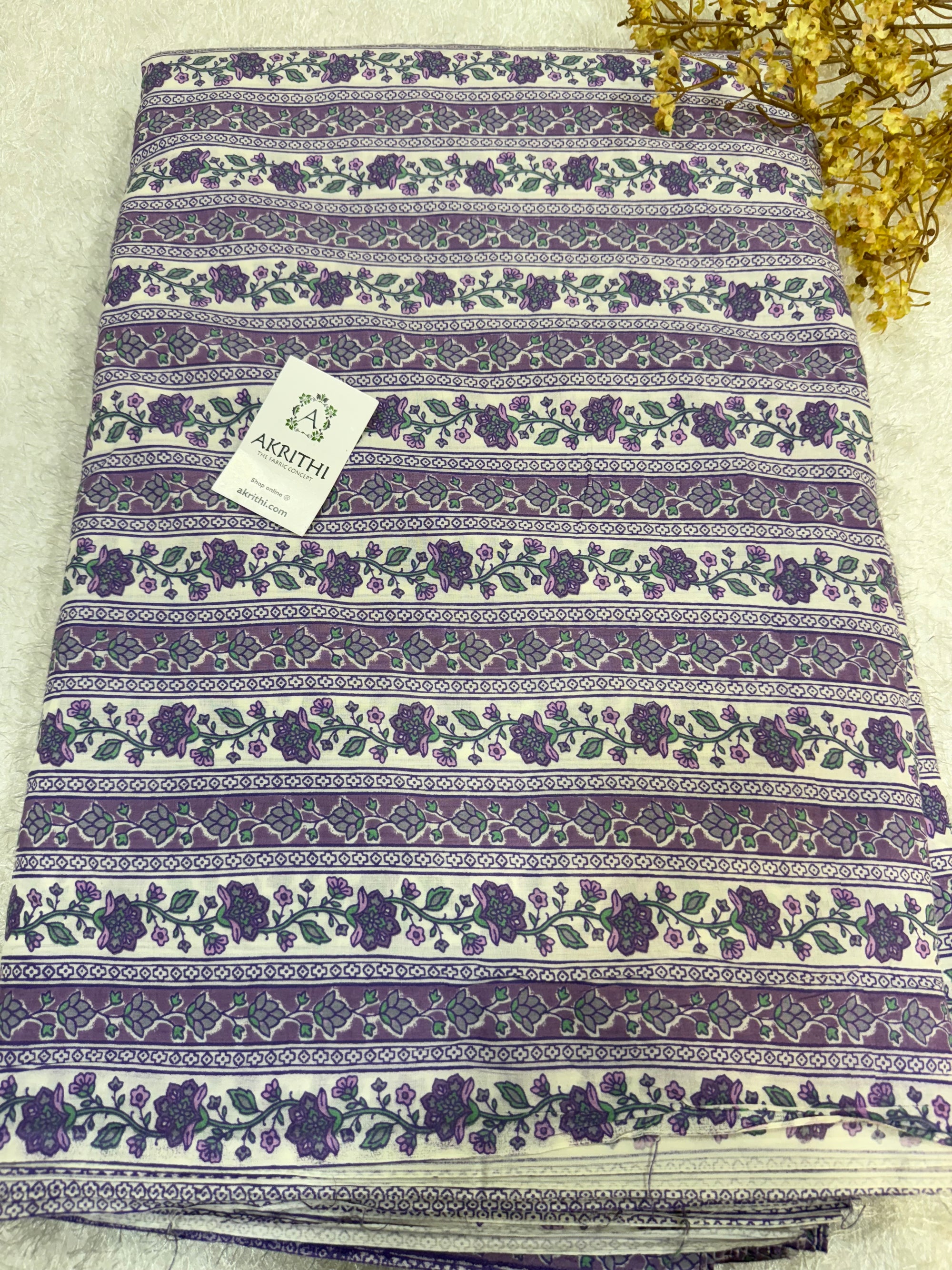 Printed pure cotton fabric