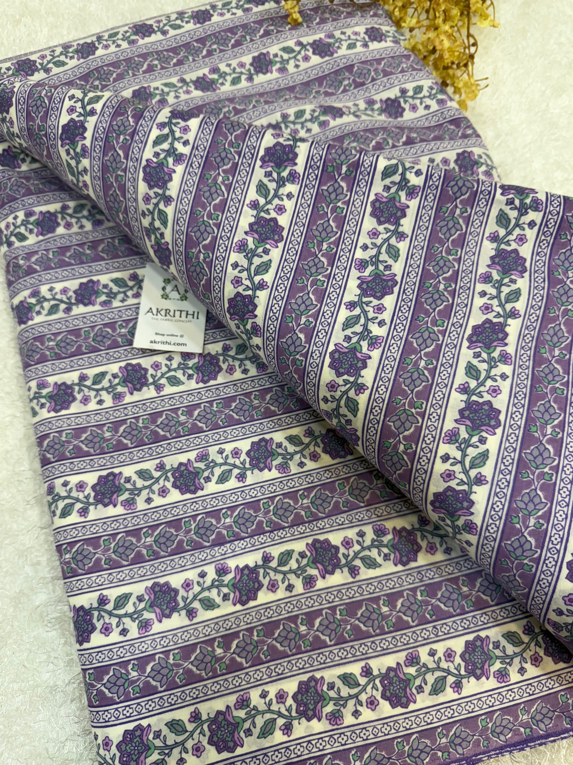 Printed pure cotton fabric