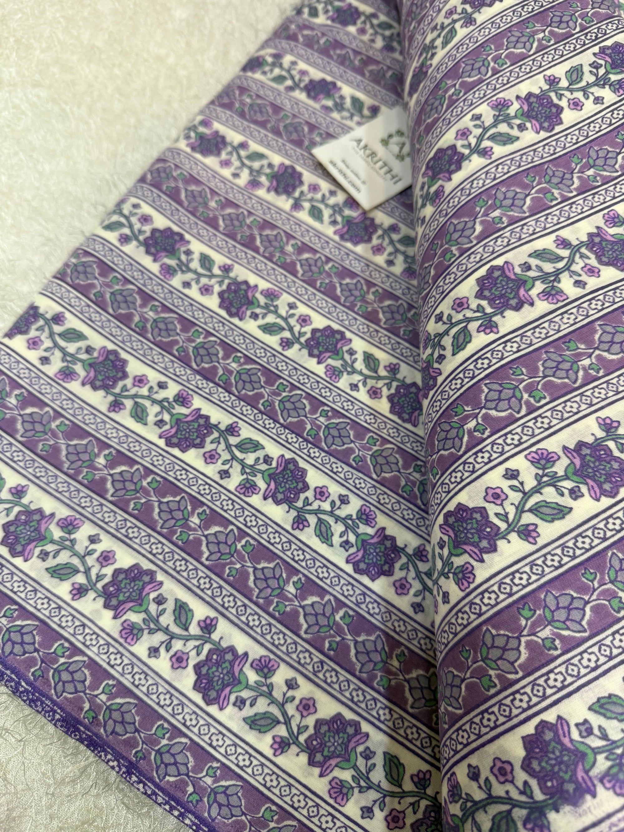 Printed pure cotton fabric