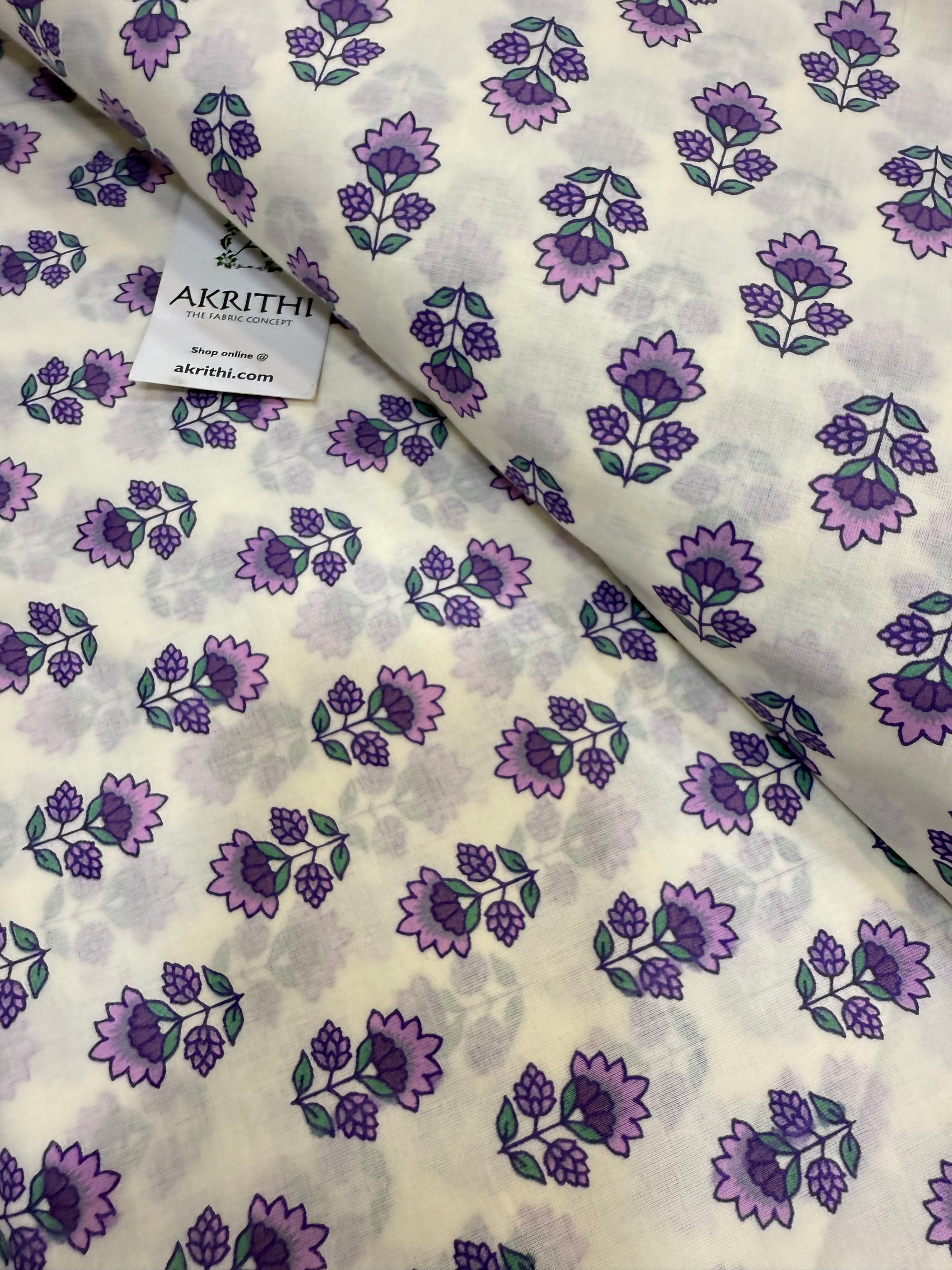 Printed pure cotton fabric