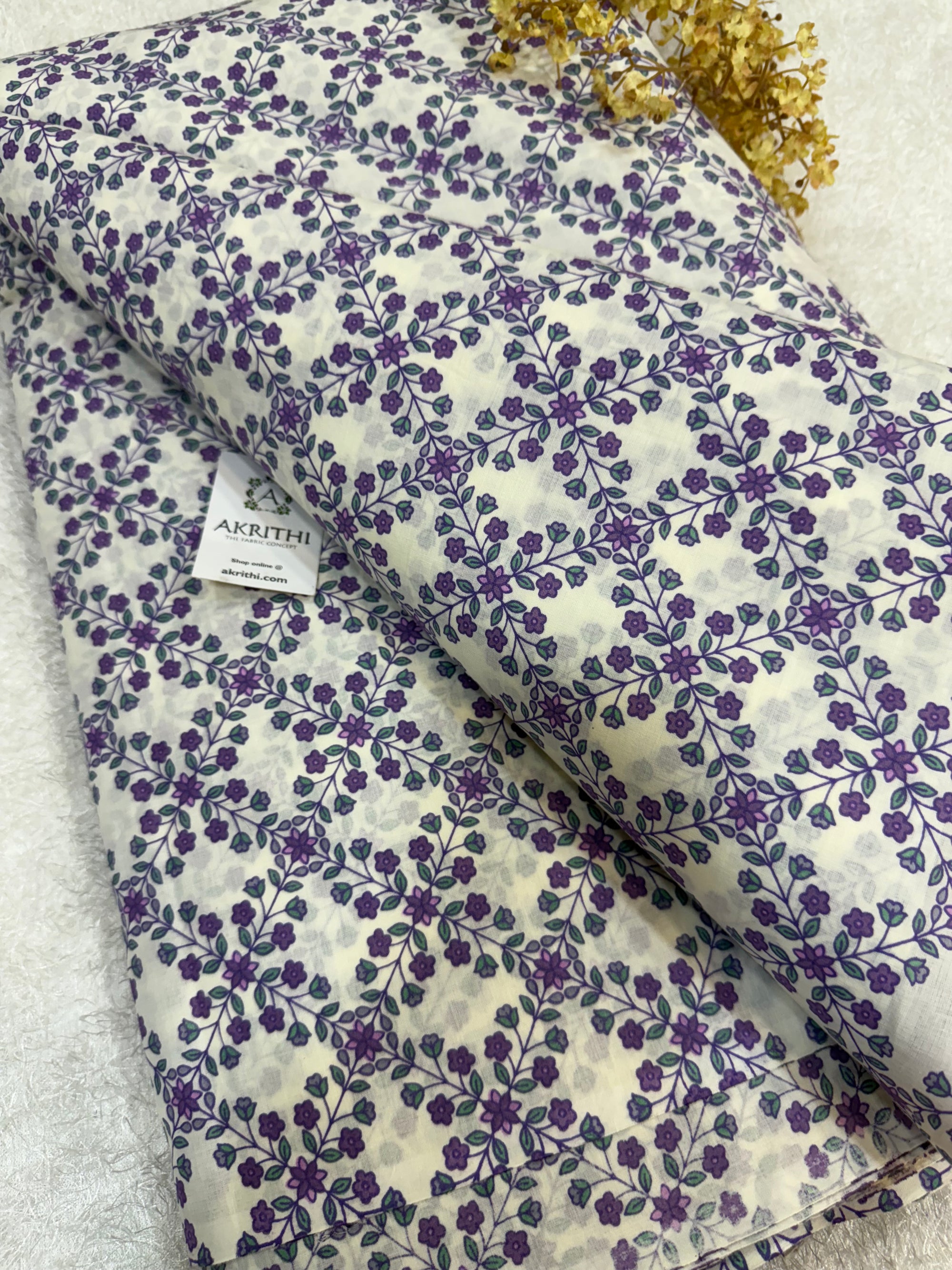 Printed pure cotton fabric