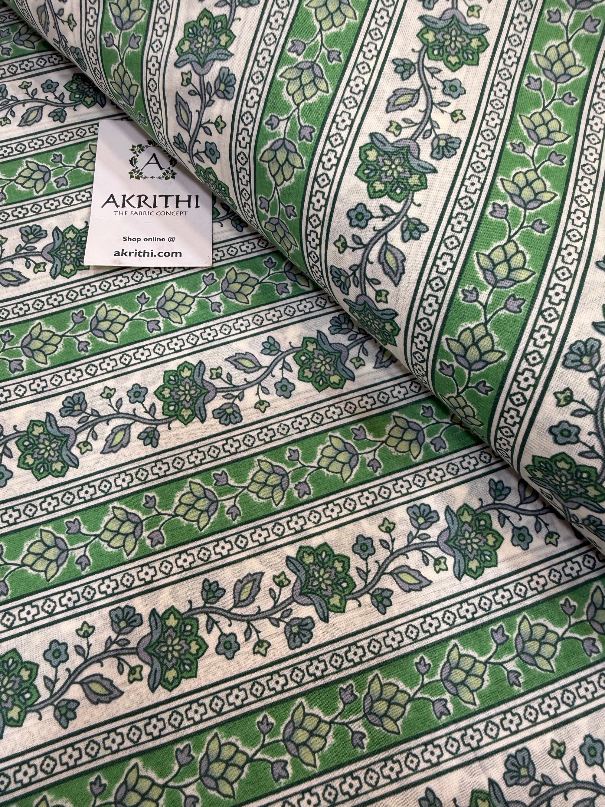 Printed pure cotton fabric