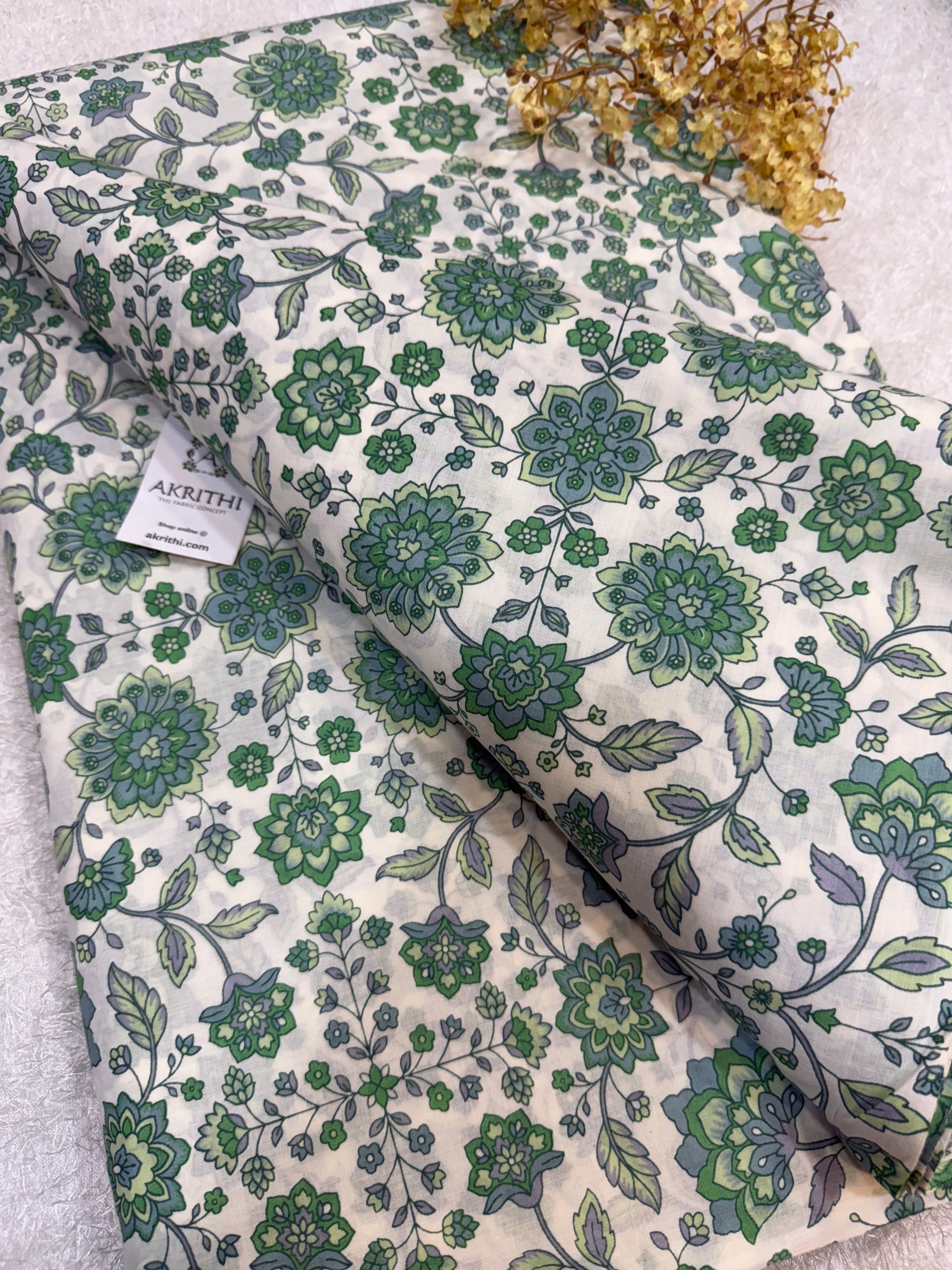 Printed pure cotton fabric