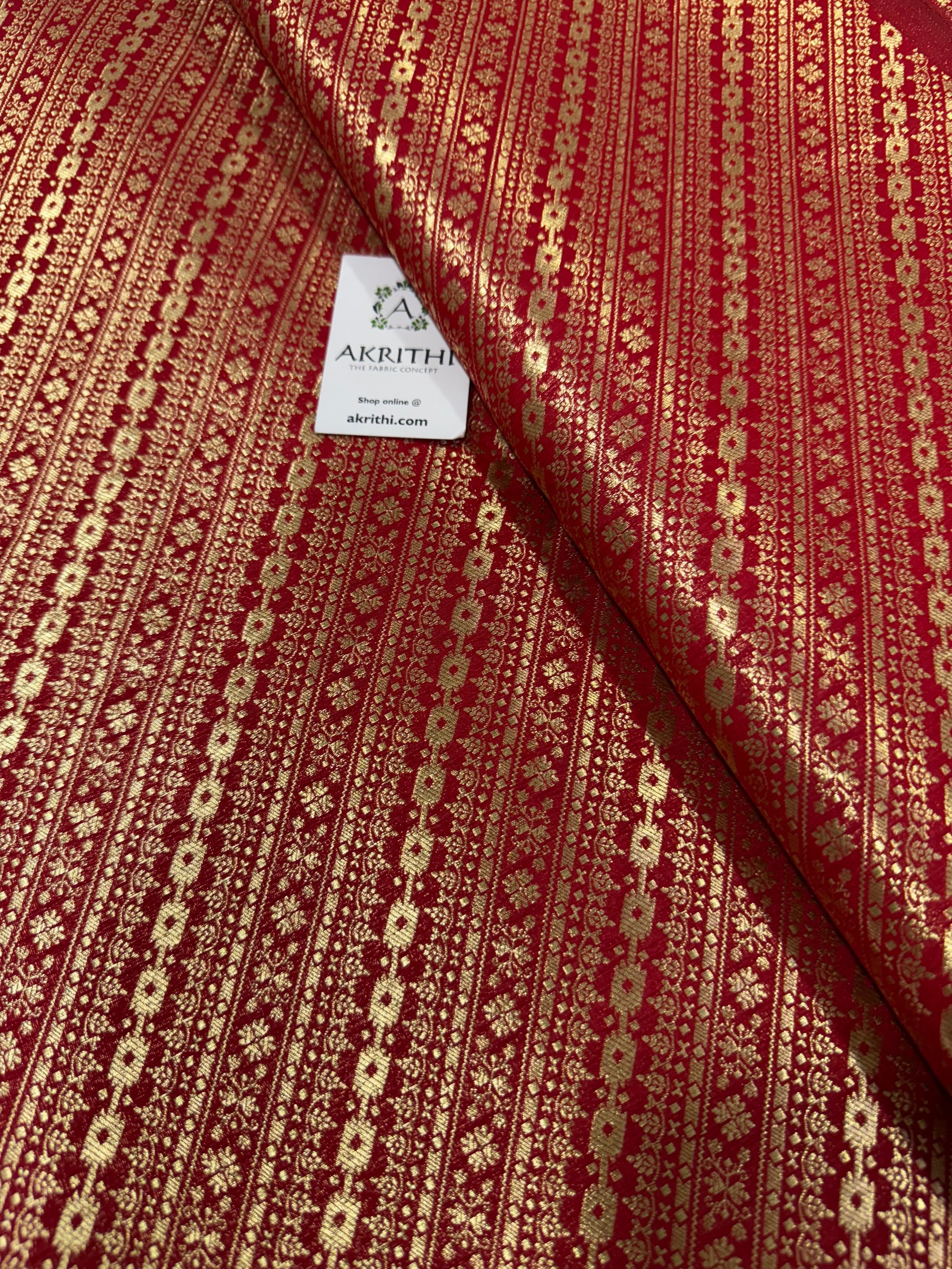 Pure Banarasi brocade fabric