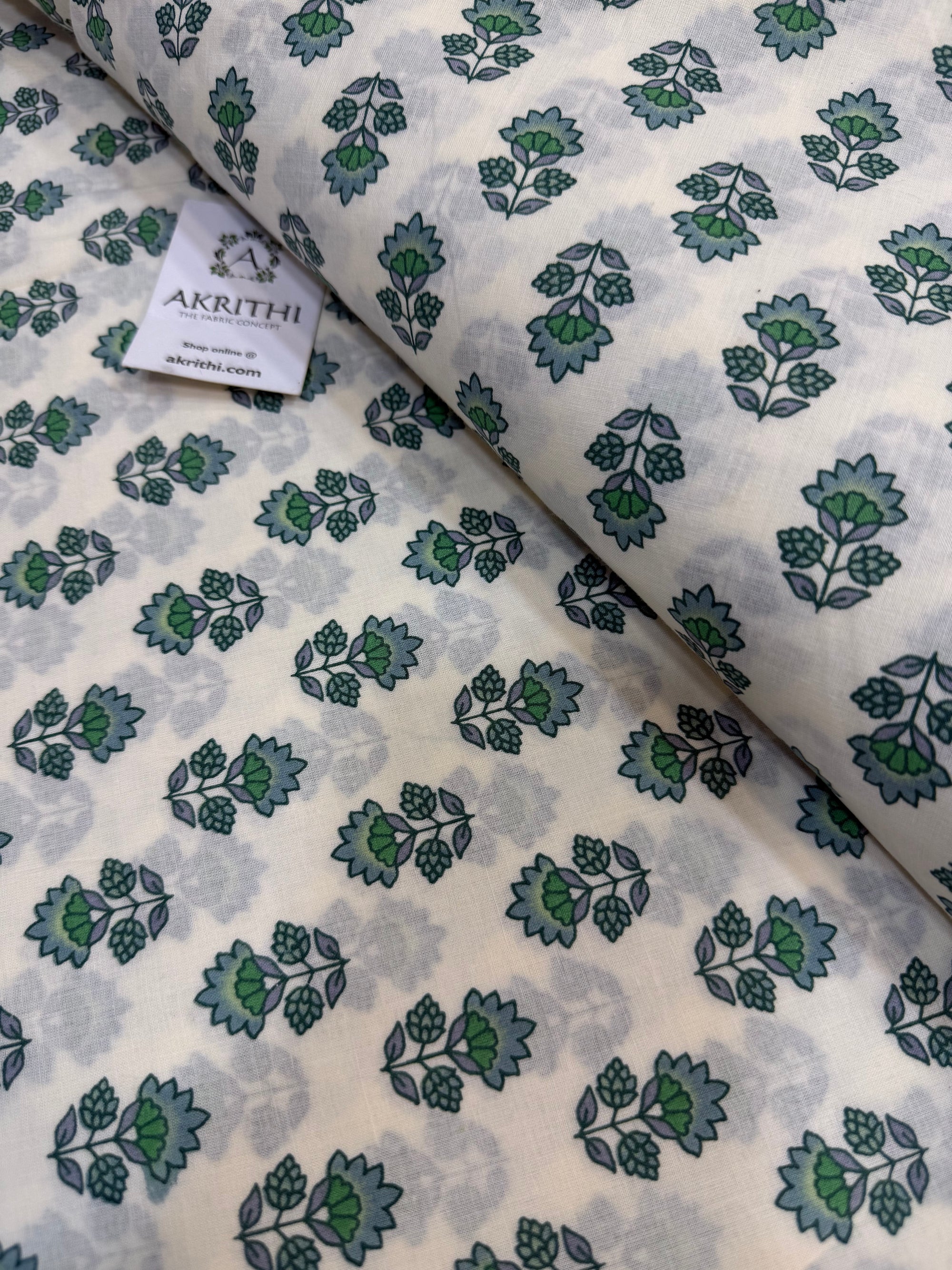 Printed pure cotton fabric
