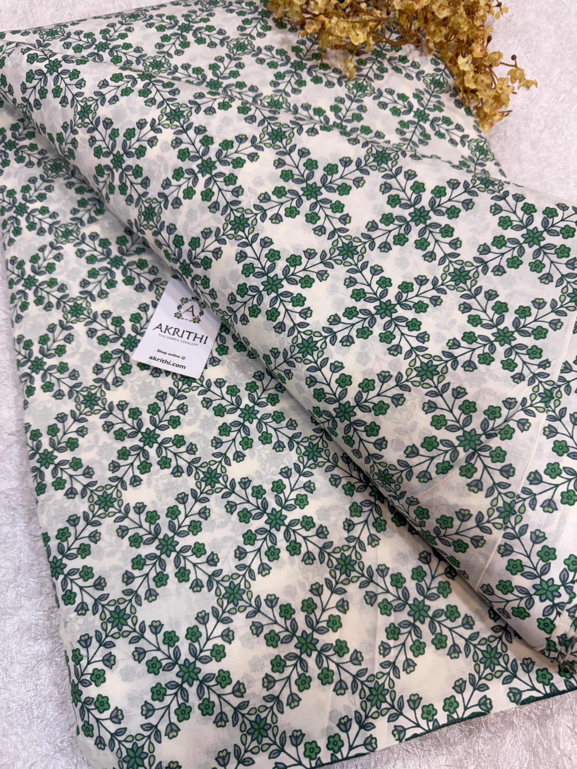 Printed pure cotton fabric