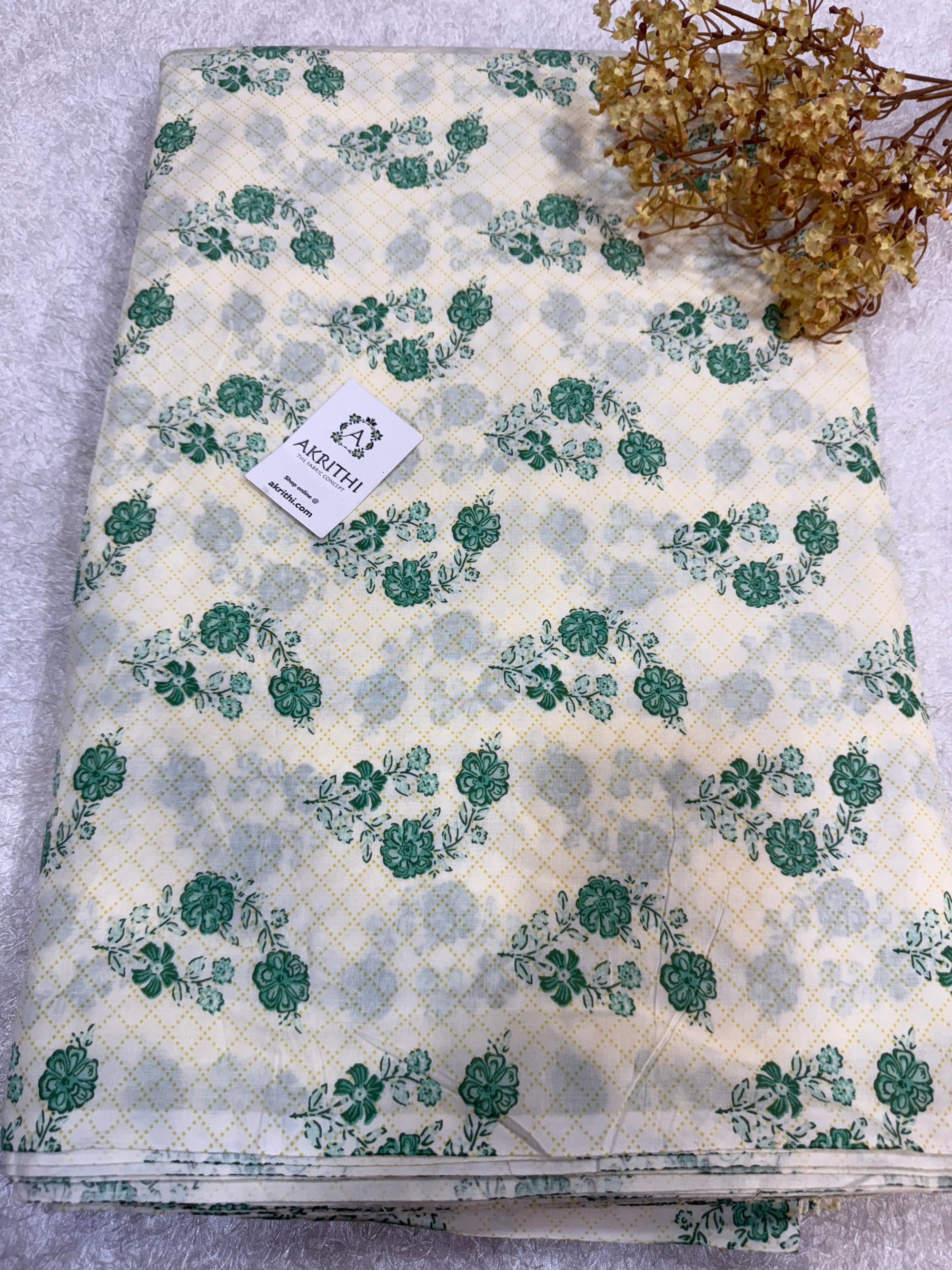 Printed pure cotton fabric