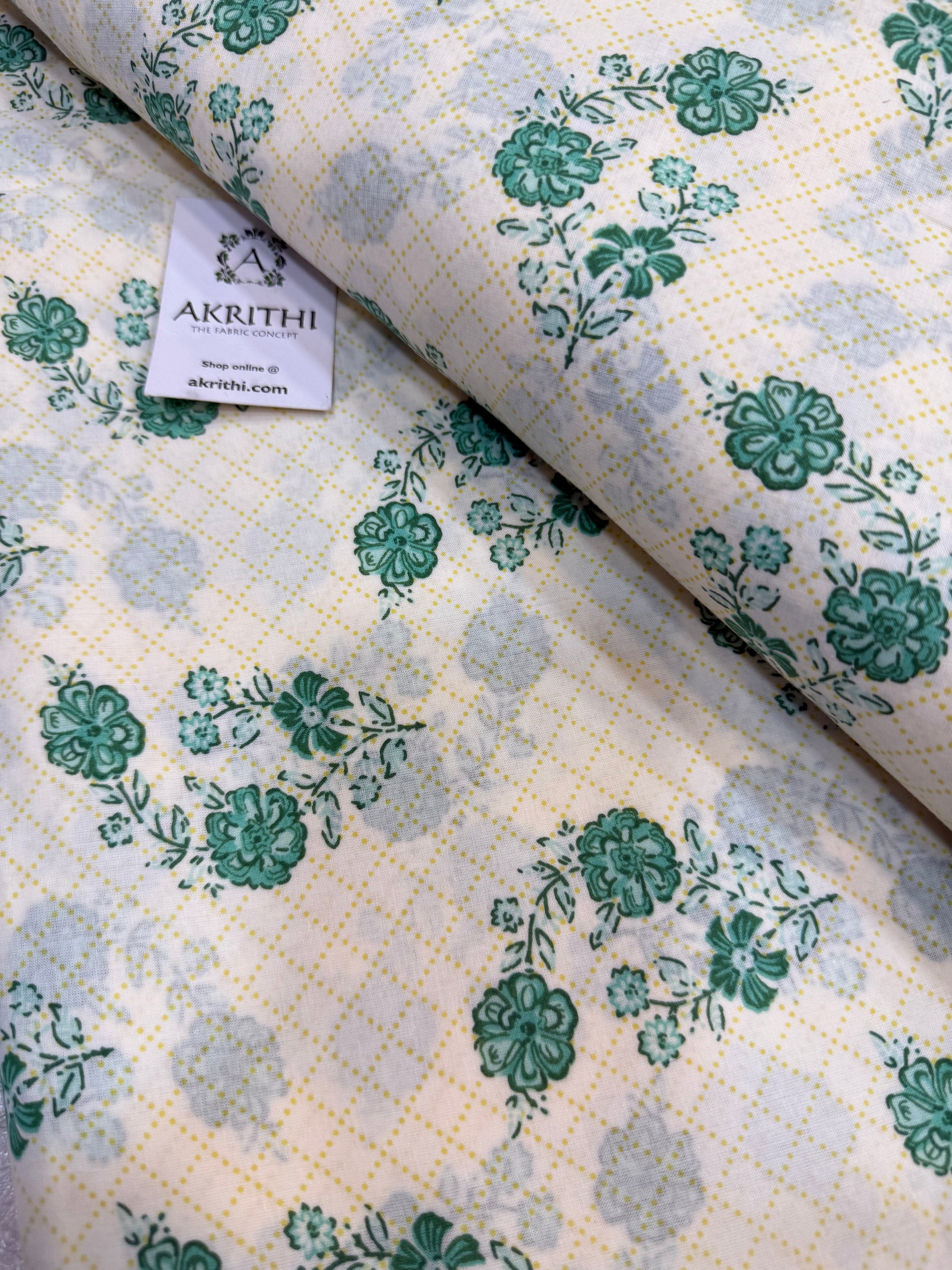 Printed pure cotton fabric