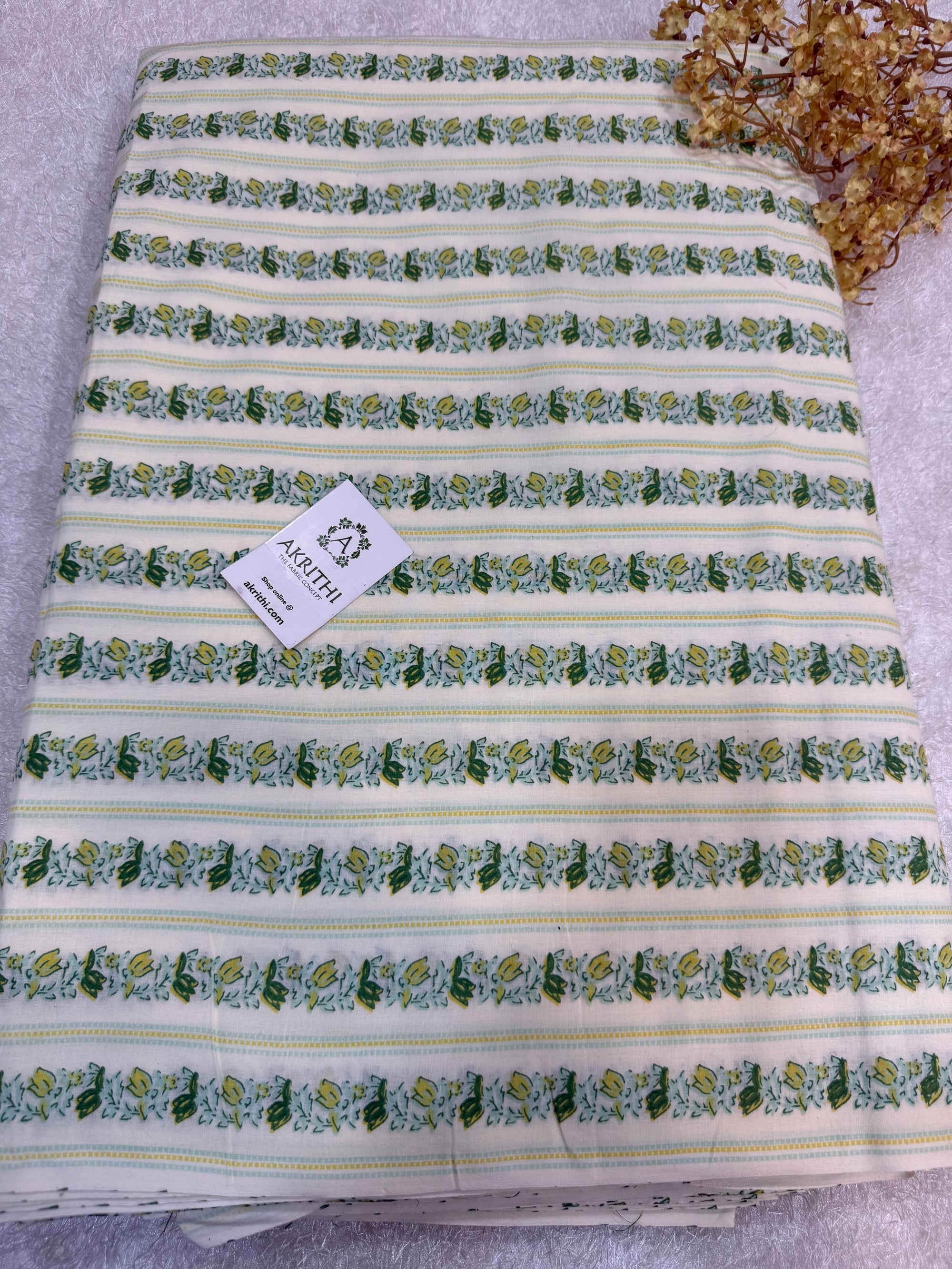 Printed pure cotton fabric