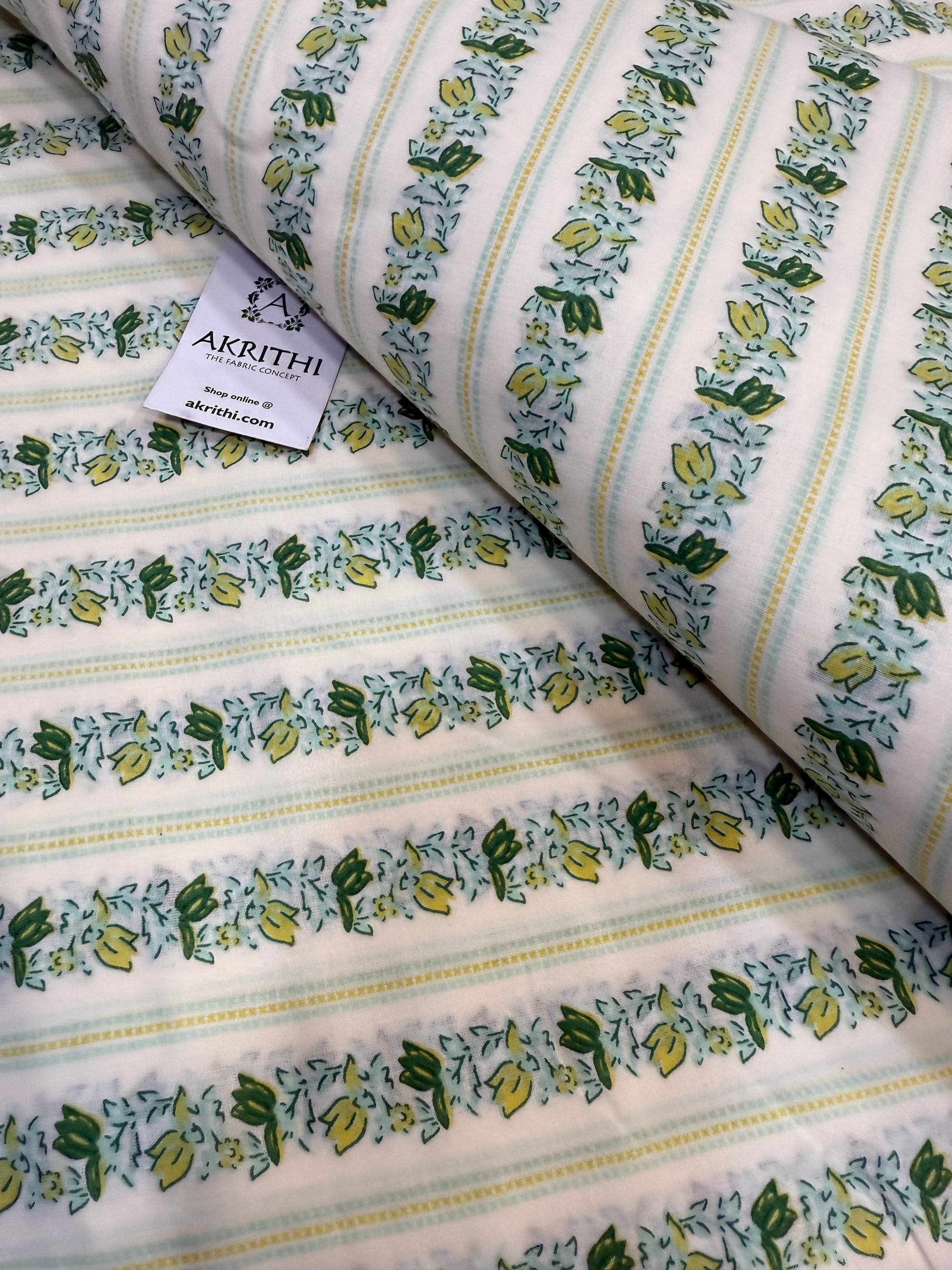 Printed pure cotton fabric