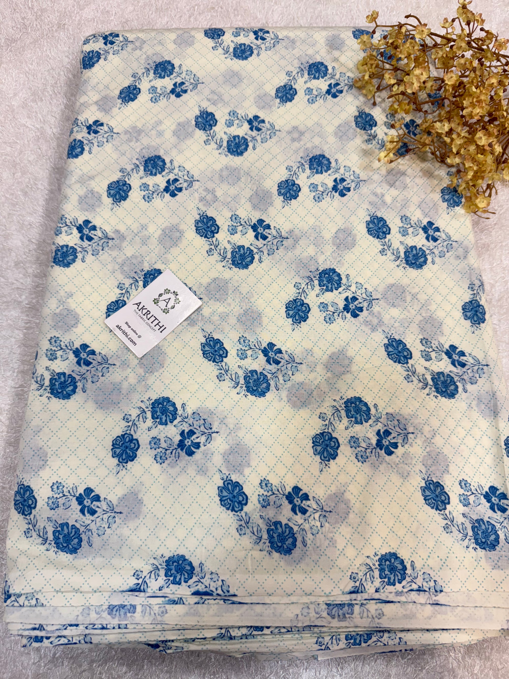 Printed pure cotton fabric