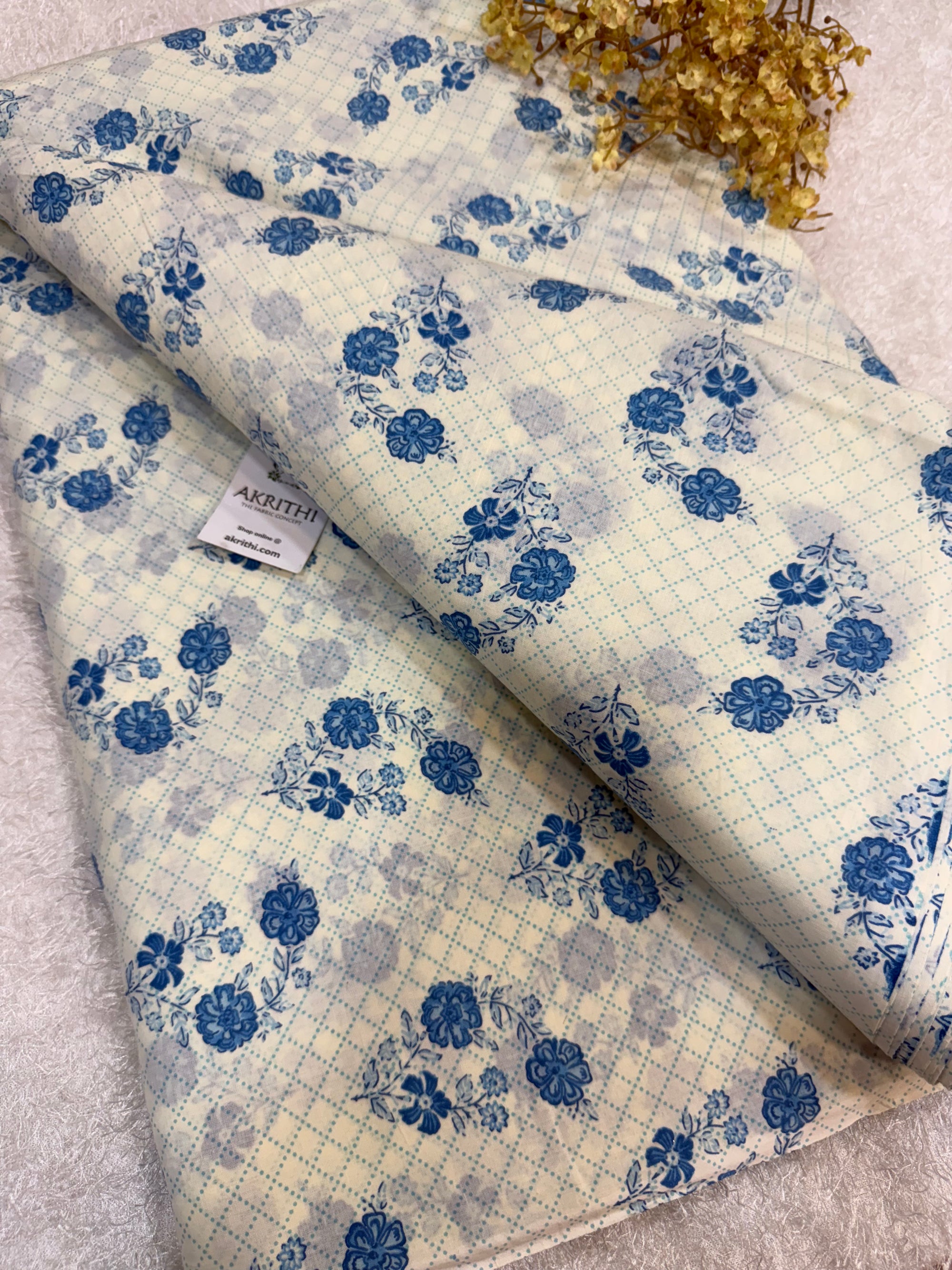 Printed pure cotton fabric
