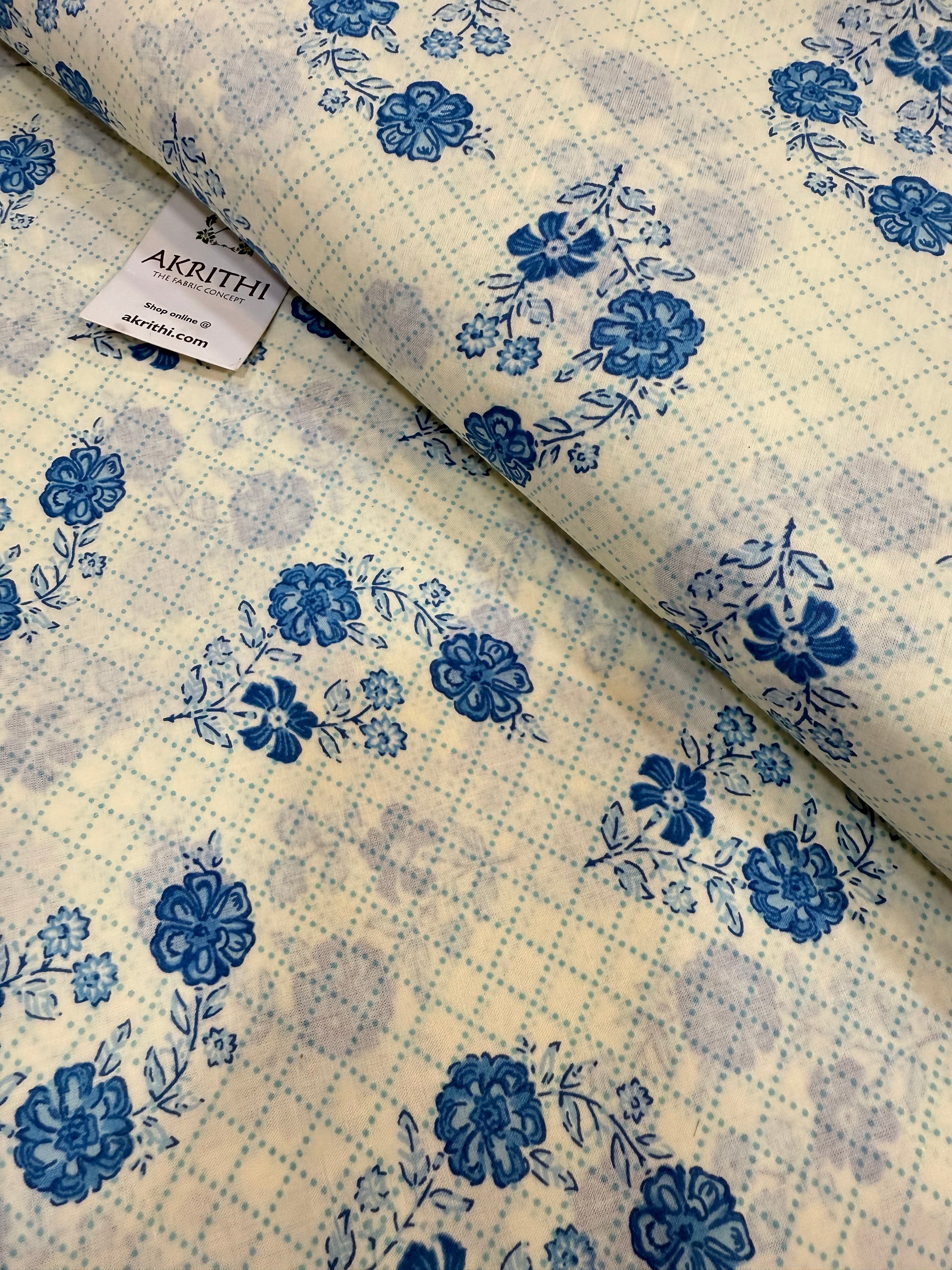 Printed pure cotton fabric