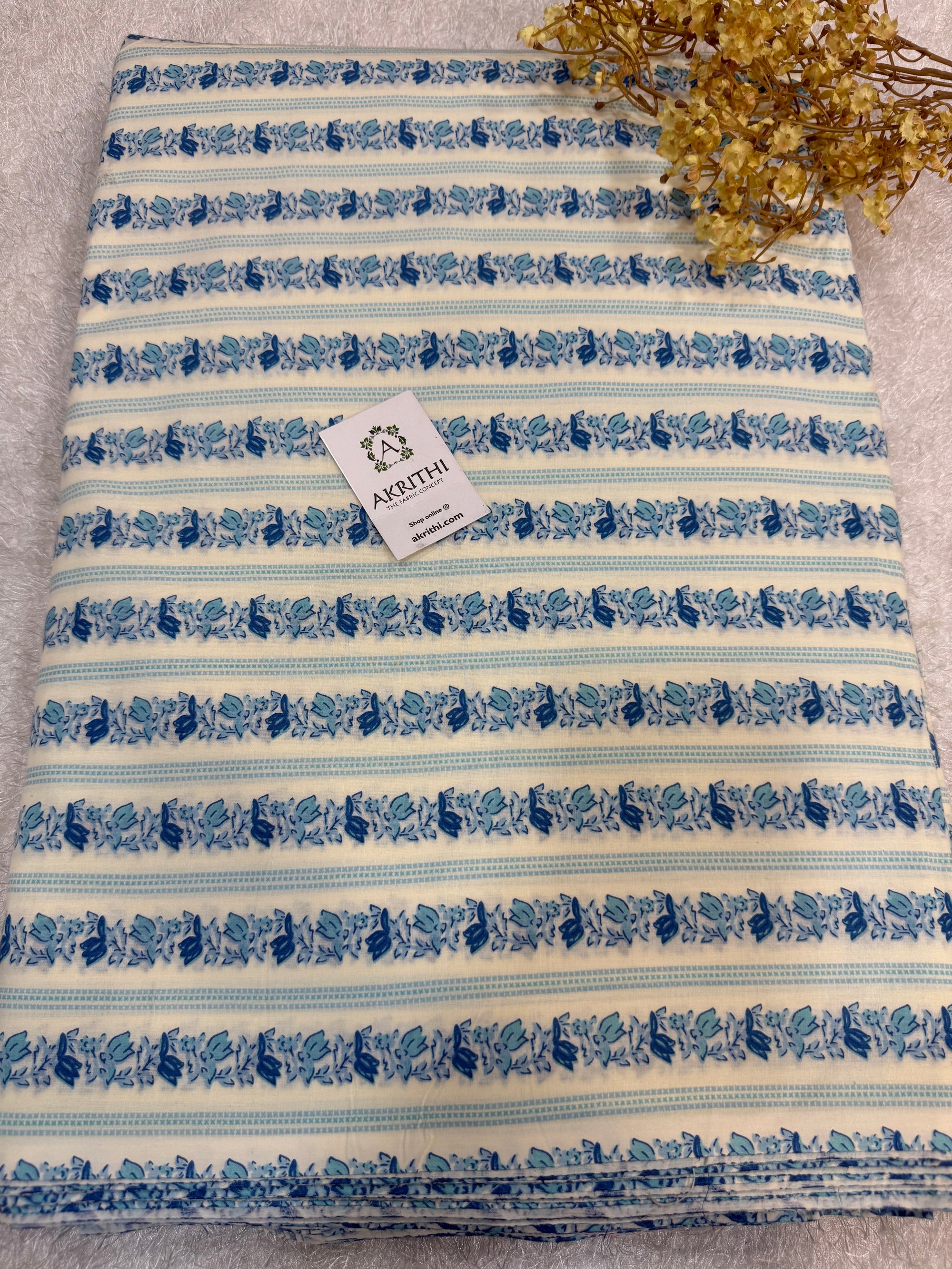 Printed pure cotton fabric