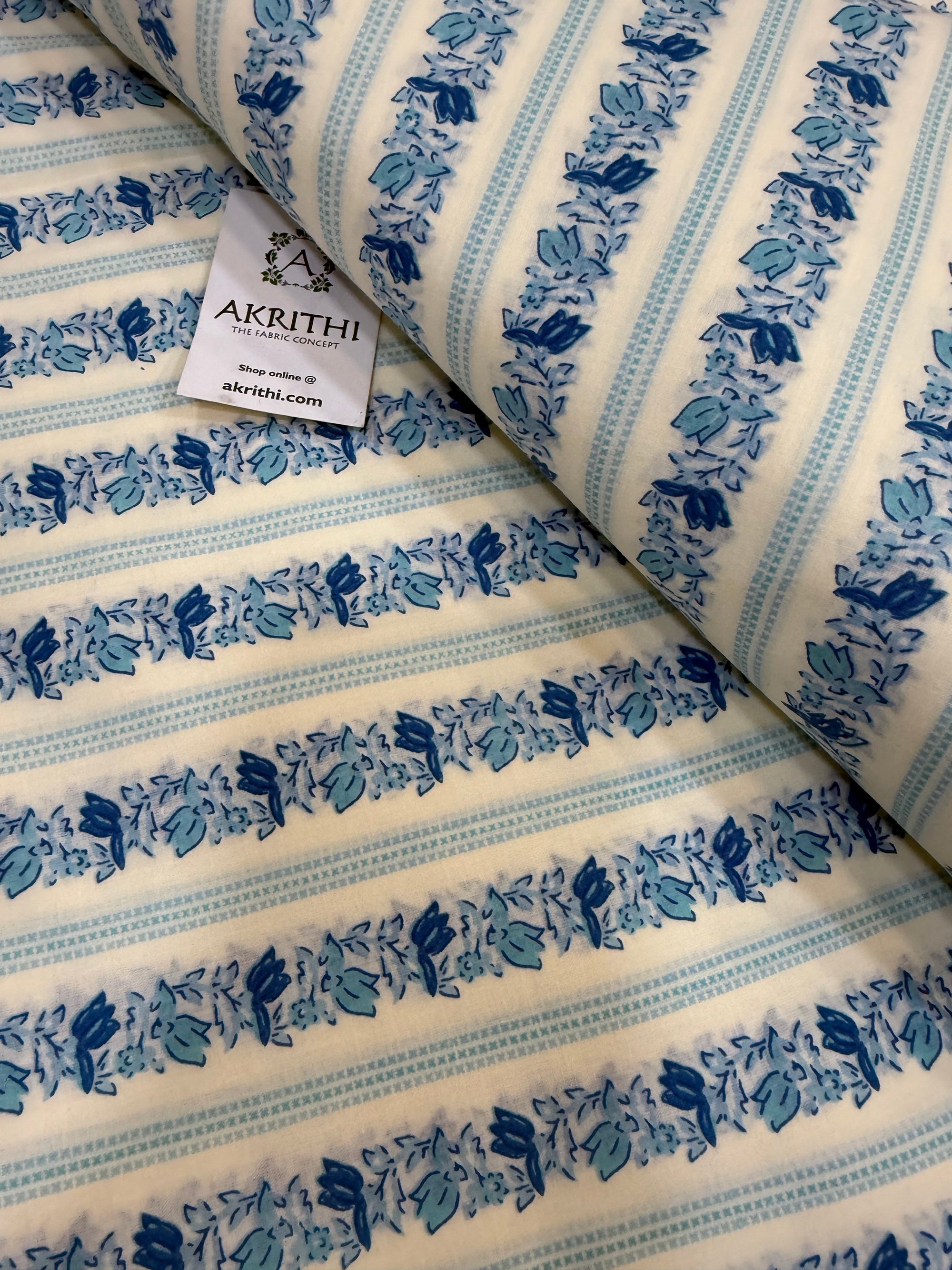 Printed pure cotton fabric