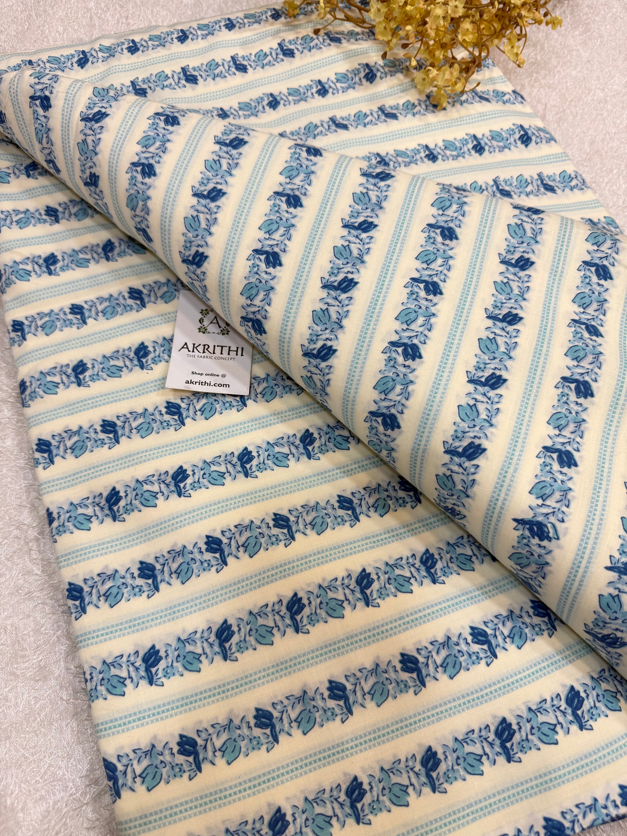 Printed pure cotton fabric