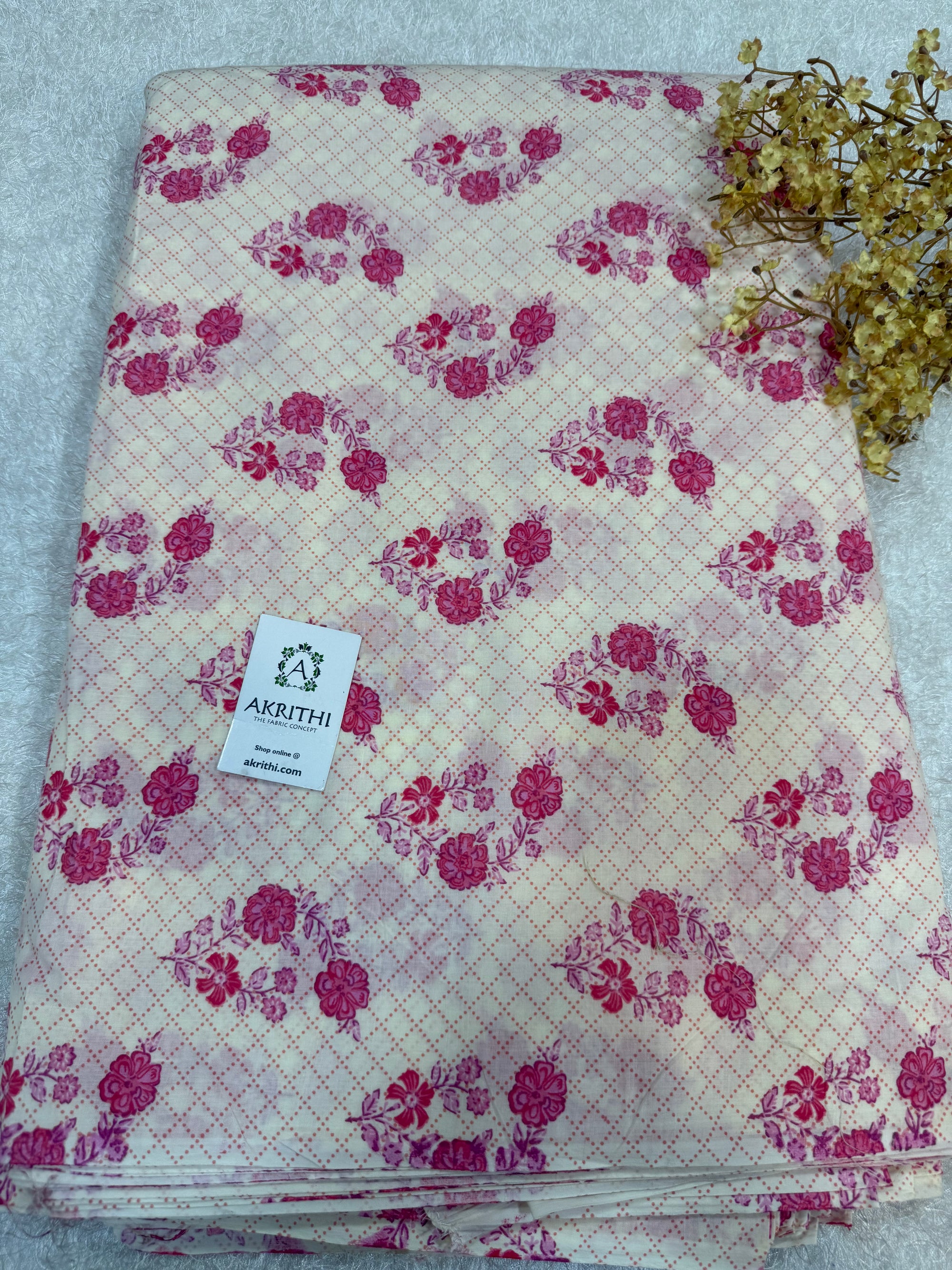 Printed pure cotton fabric