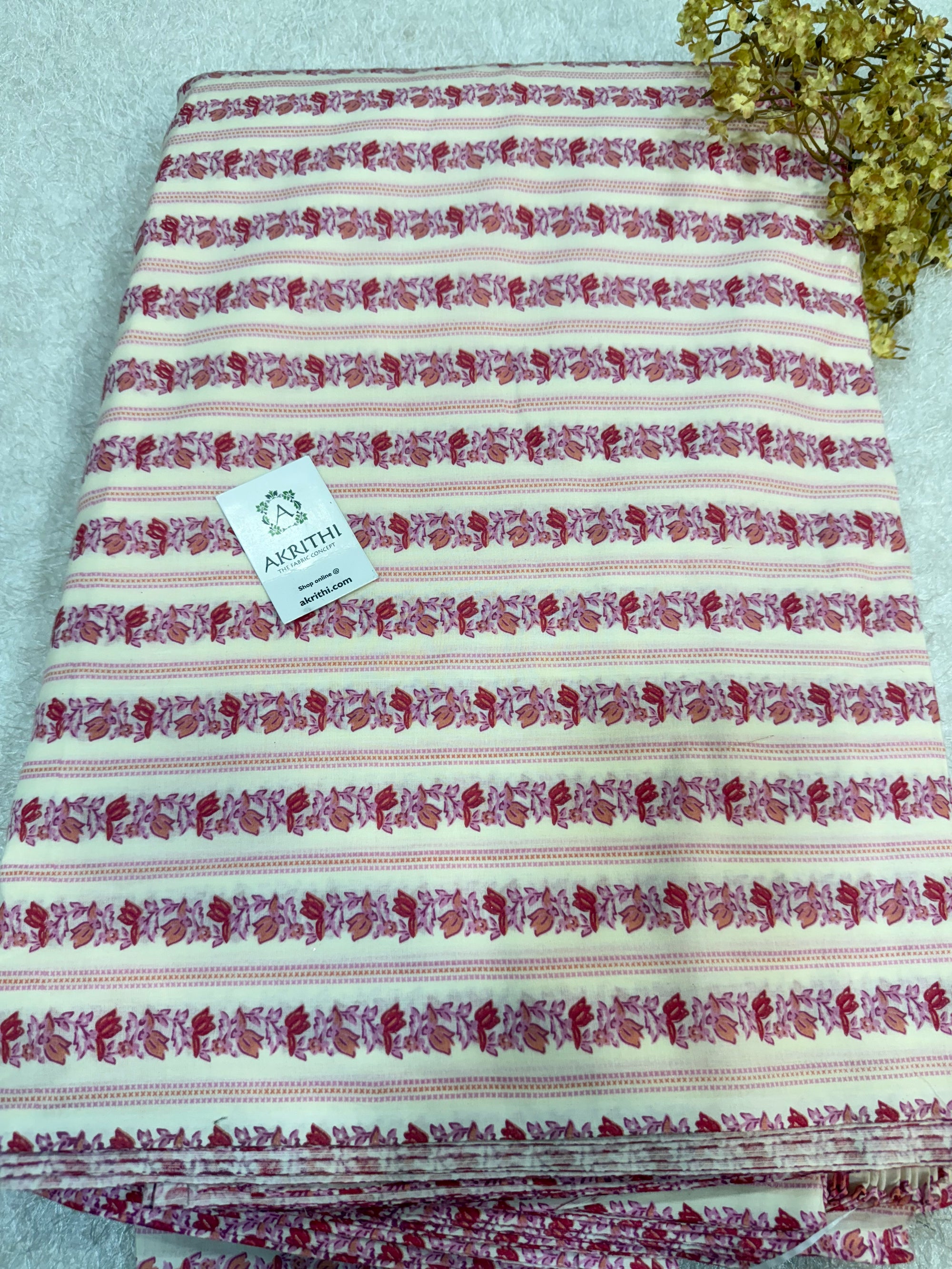 Printed pure cotton fabric