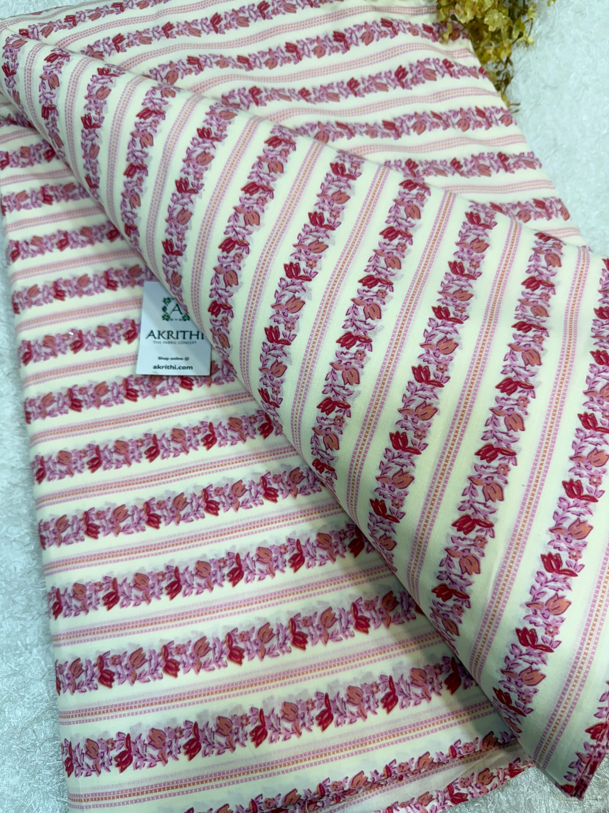 Printed pure cotton fabric